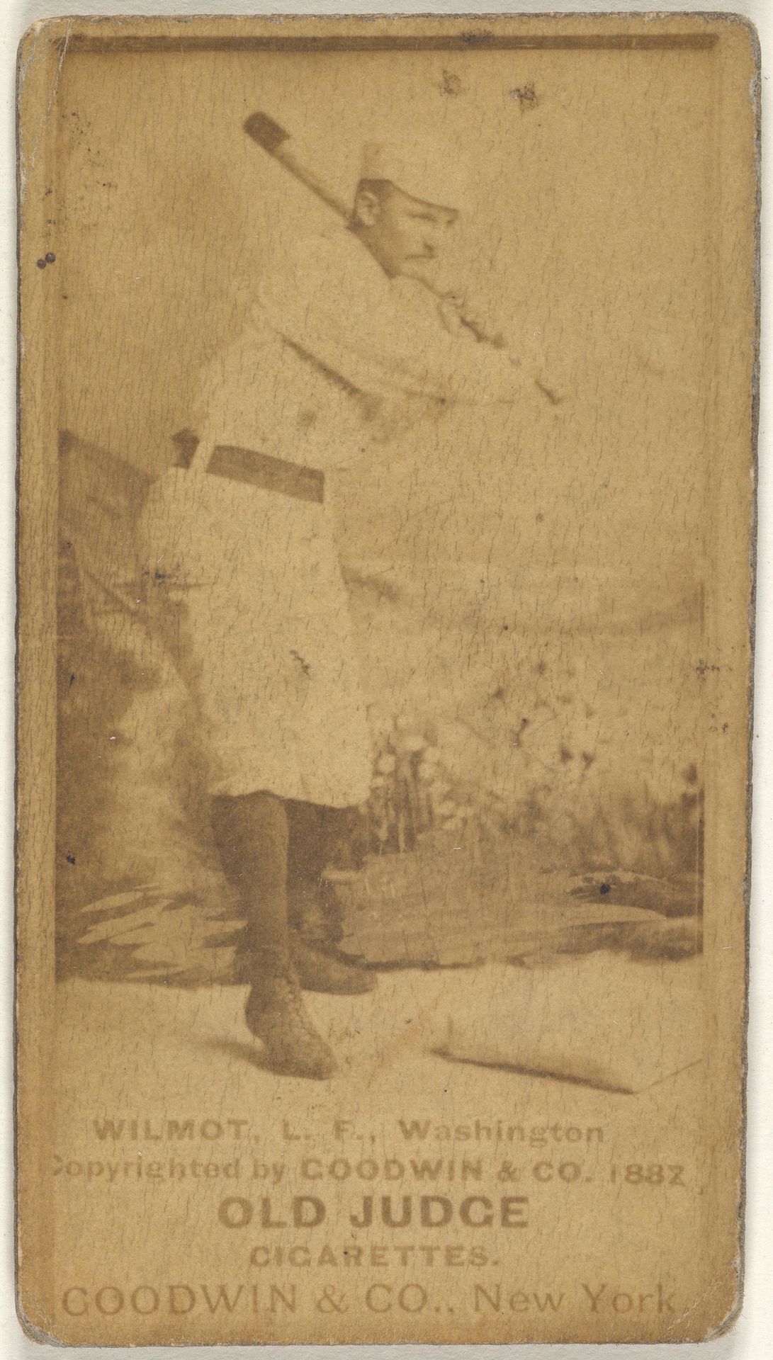 Walter Robert "Walt" Wilmot, Left Field, Washington Nationals, from the Old Judge series (N172) for Old Judge Cigarettes by Goodwin & Company