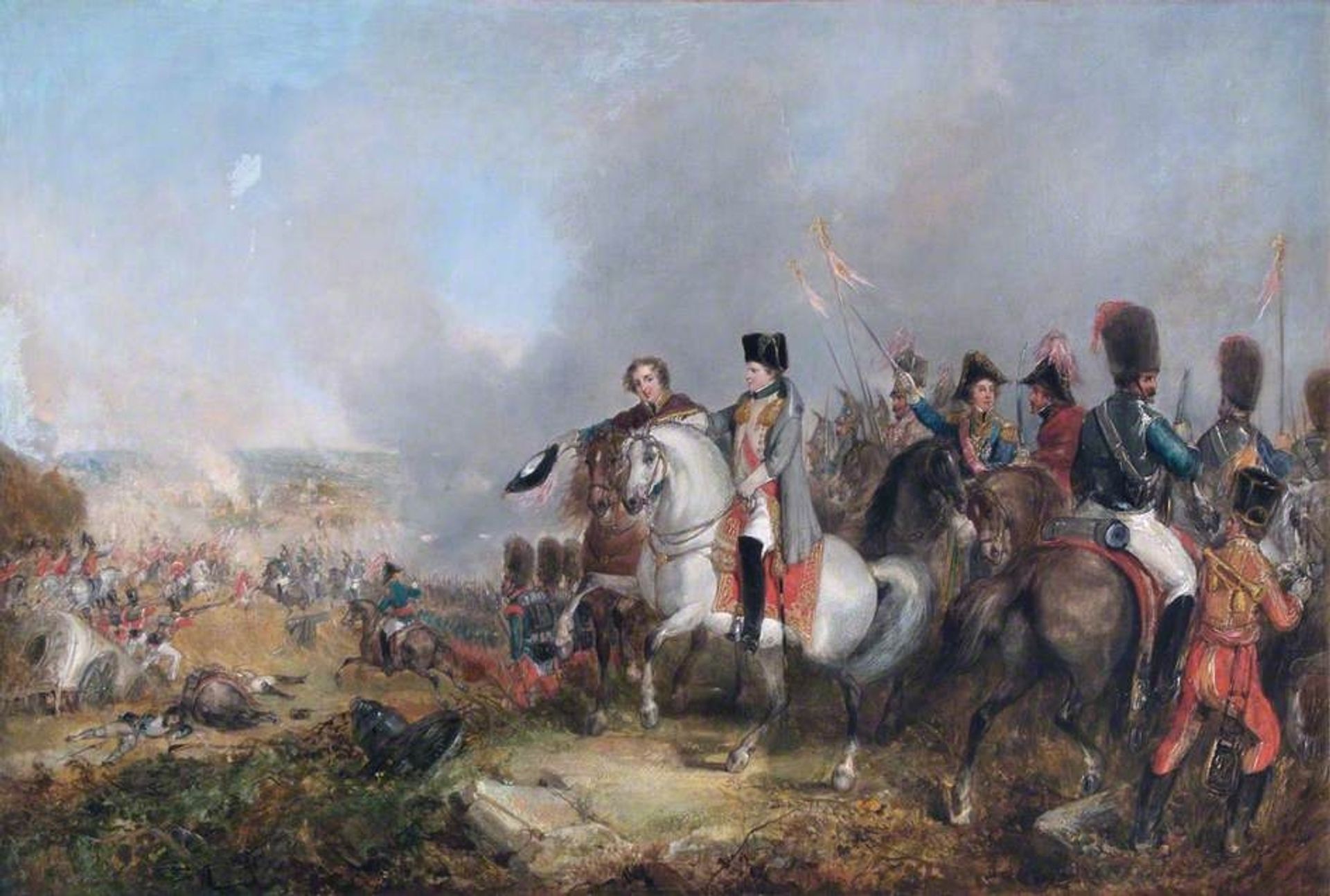 Napoleon at Waterloo by Thomas Jones Barker