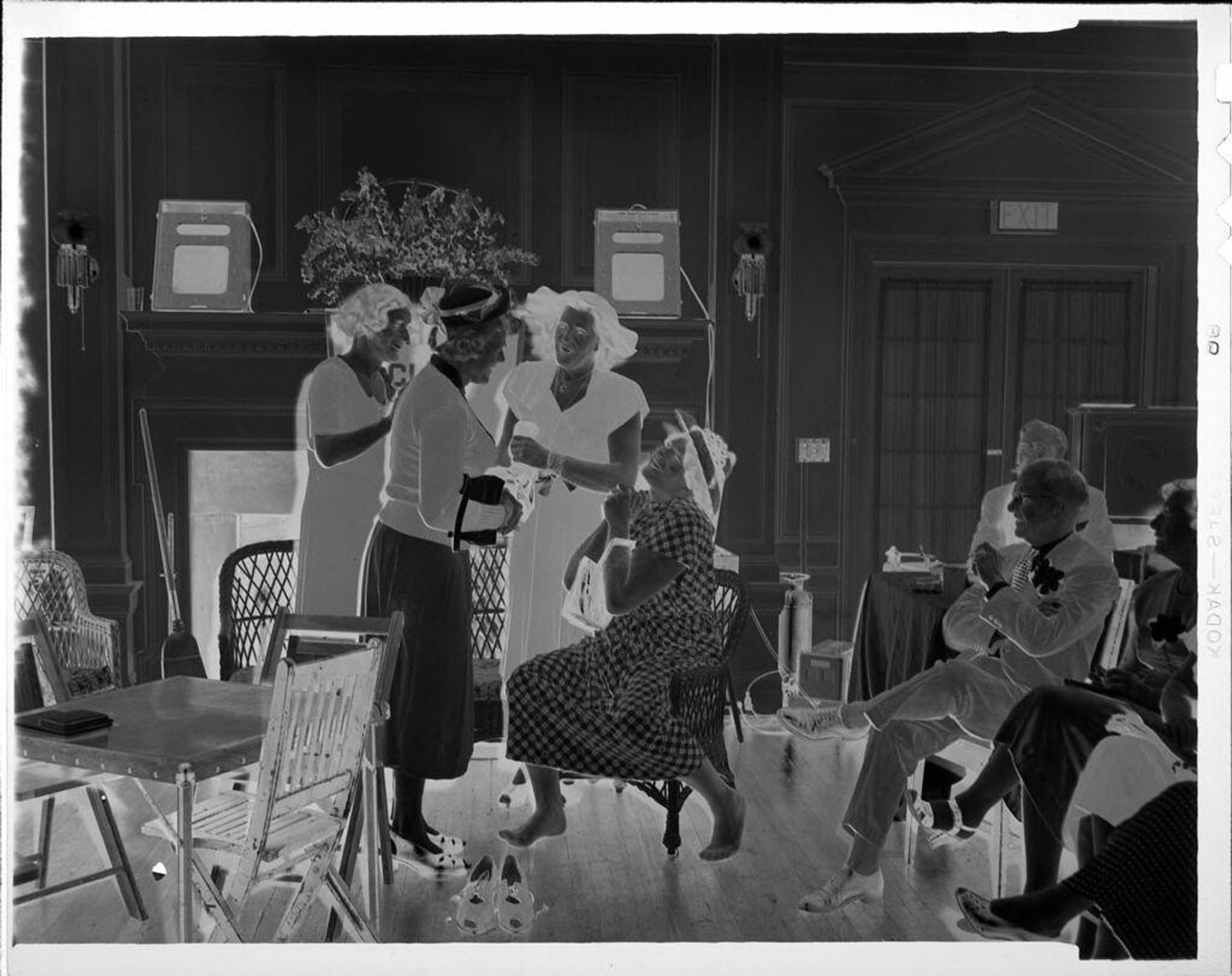 Untitled (men dressed as women) by Robert Burian