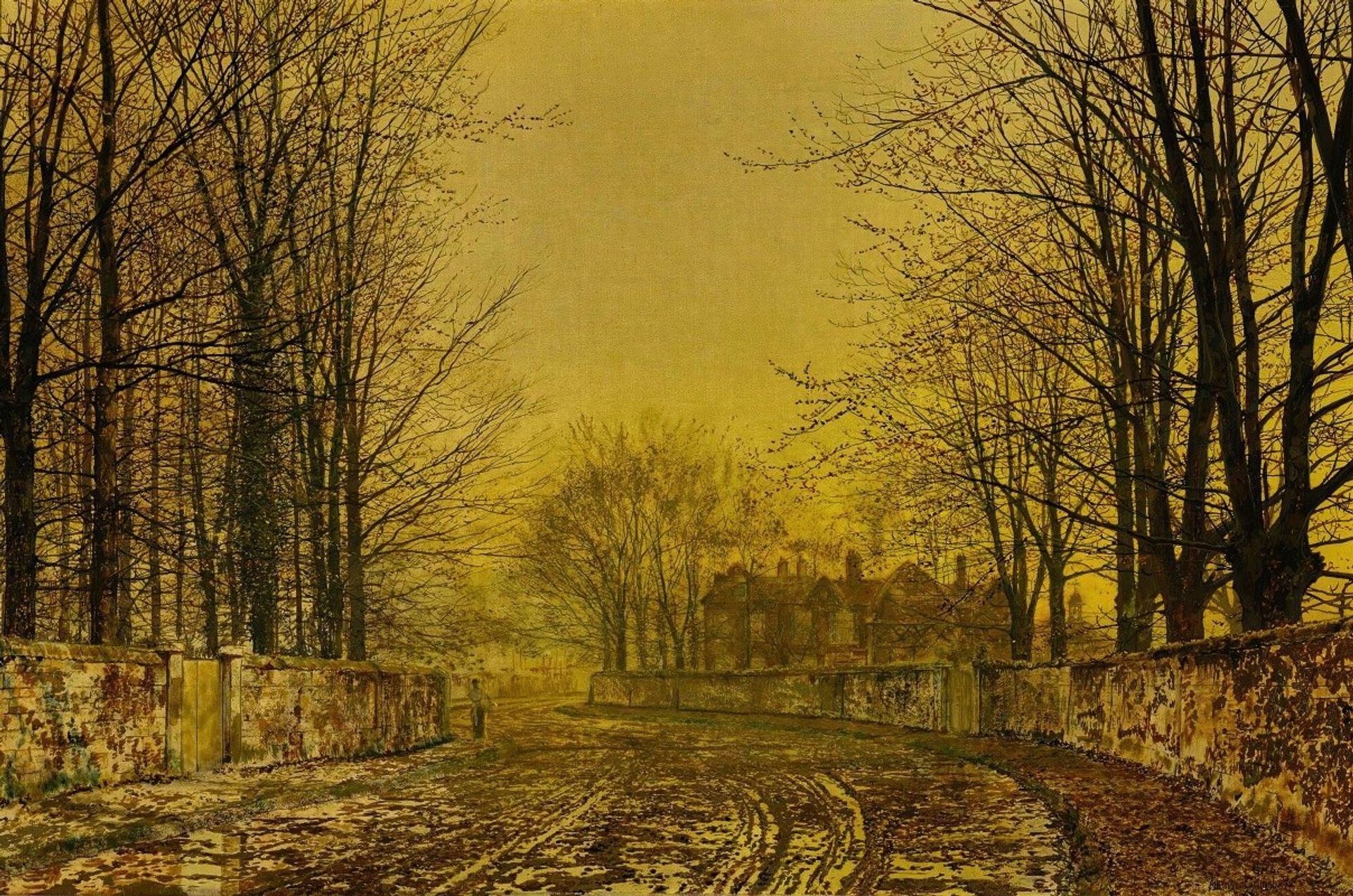 The Queen’s Highway by John Atkinson Grimshaw