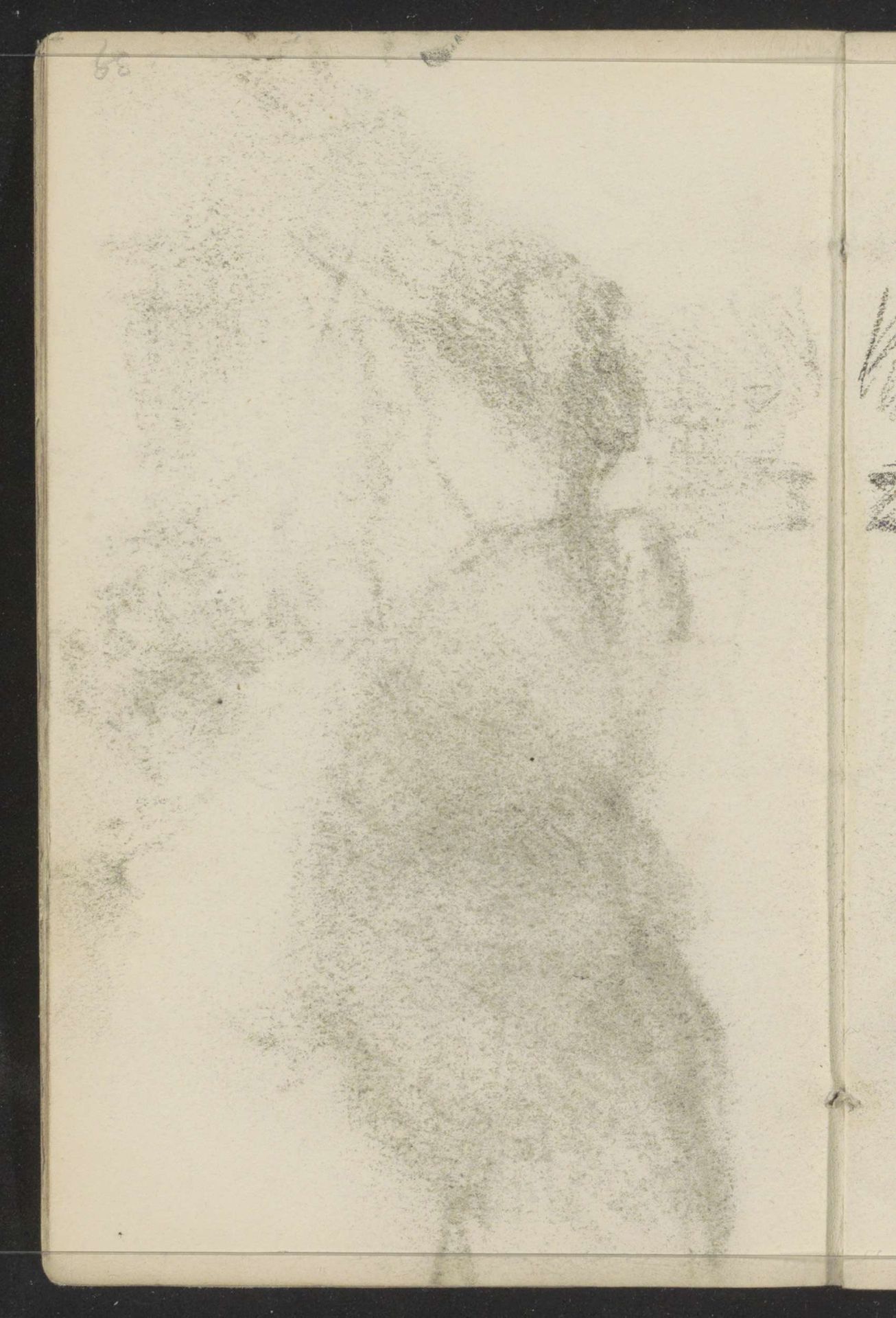 Abklatsch van de krijttekening op blad 5 recto by Isaac Israels
