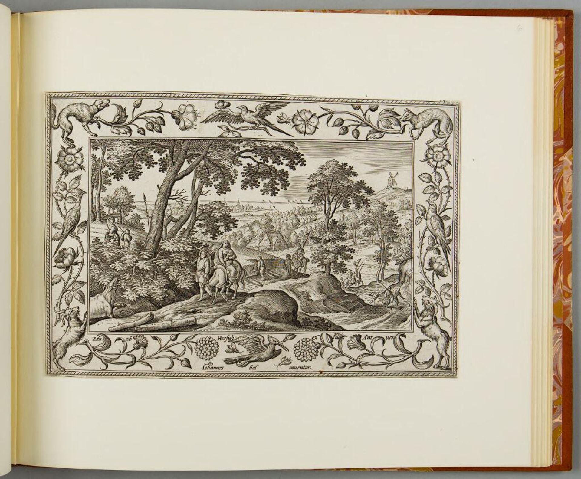 The Flight into Egypt, with Bird, Dog, and Goat by Adriaen Collaert