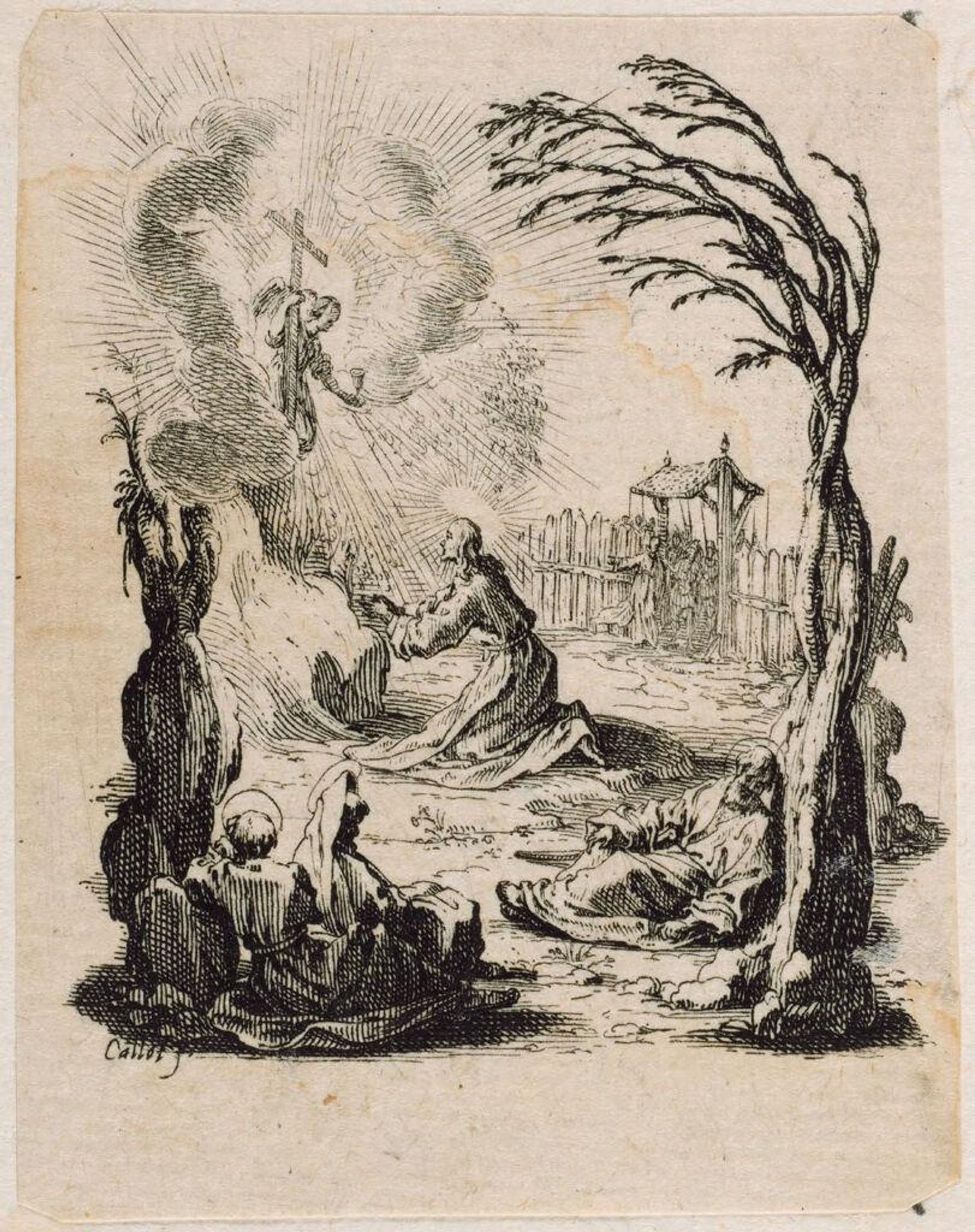 Christ on the Mount of Olives by Jacques Callot