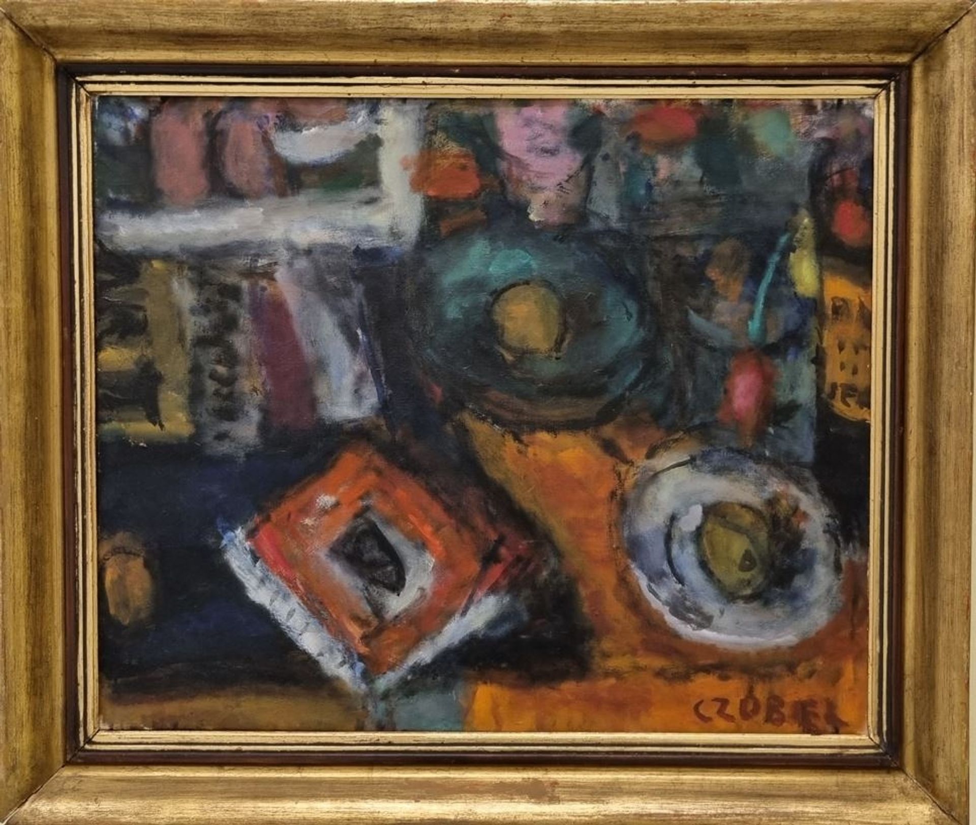 Béla Czóbel , Still Life with Book 1960 by Bela Czobel