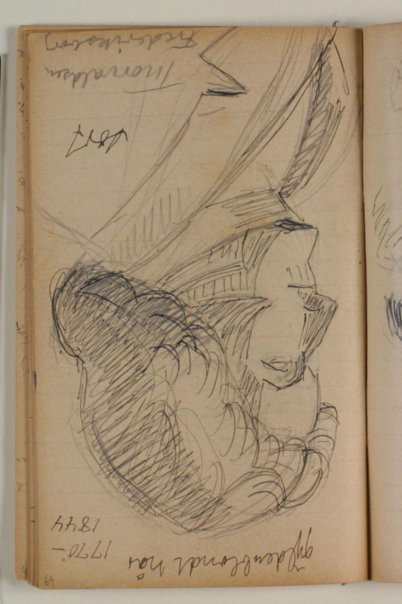 Studie af Bertel Thorvaldsen efter maleri på Frederiksborg by Niels Larsen Stevns