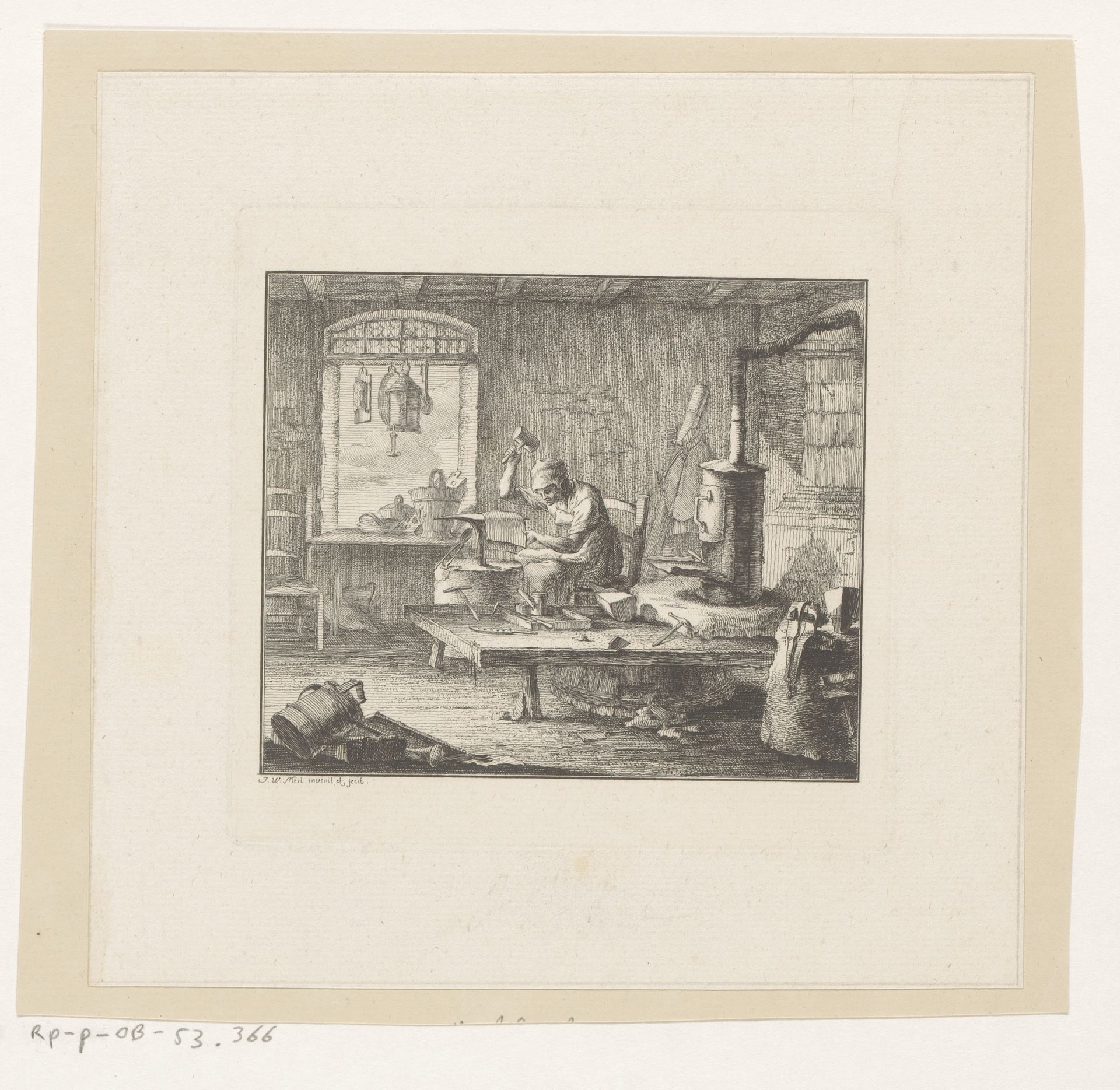 Loodgieter by Johann Wilhelm (der Jüngere) Meil