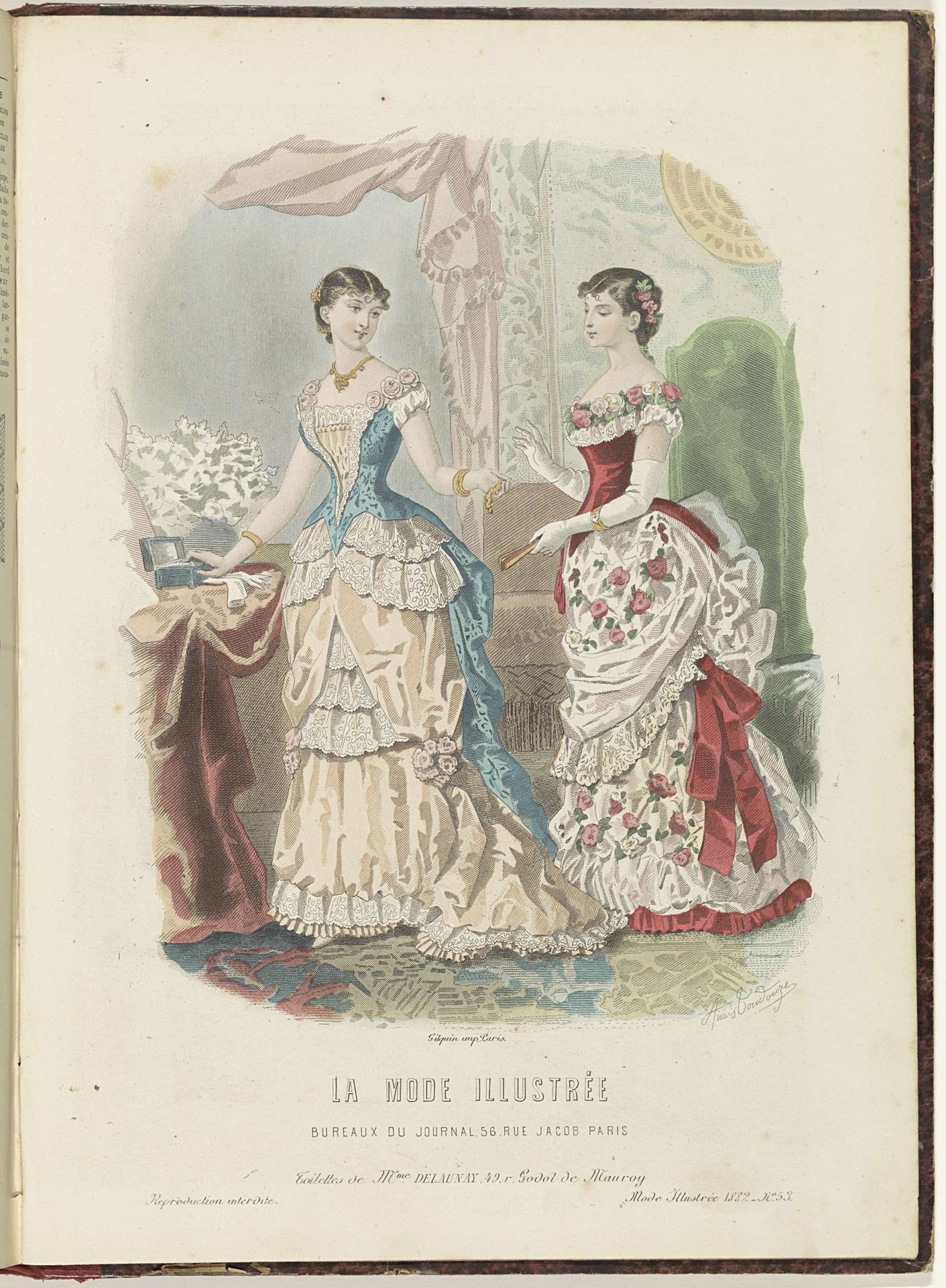 La Mode Illustrée, Journal de la Famille, 1882 by Firmin-Didot & Cie
