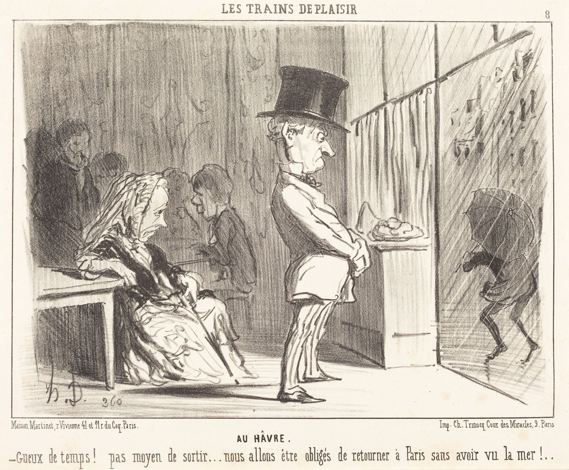 Au Havre by Honoré Daumier