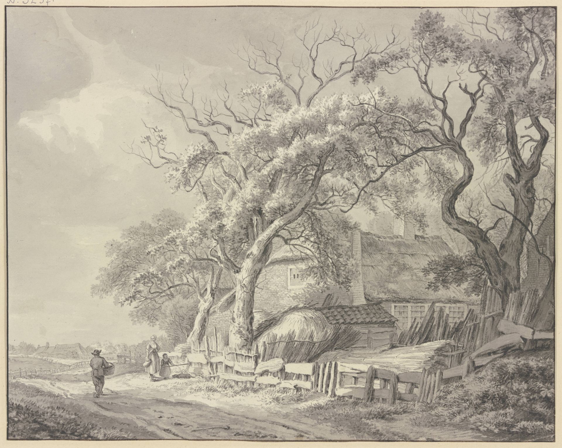 Op Schoote buyten Haarlem by Franciscus Andreas Milatz