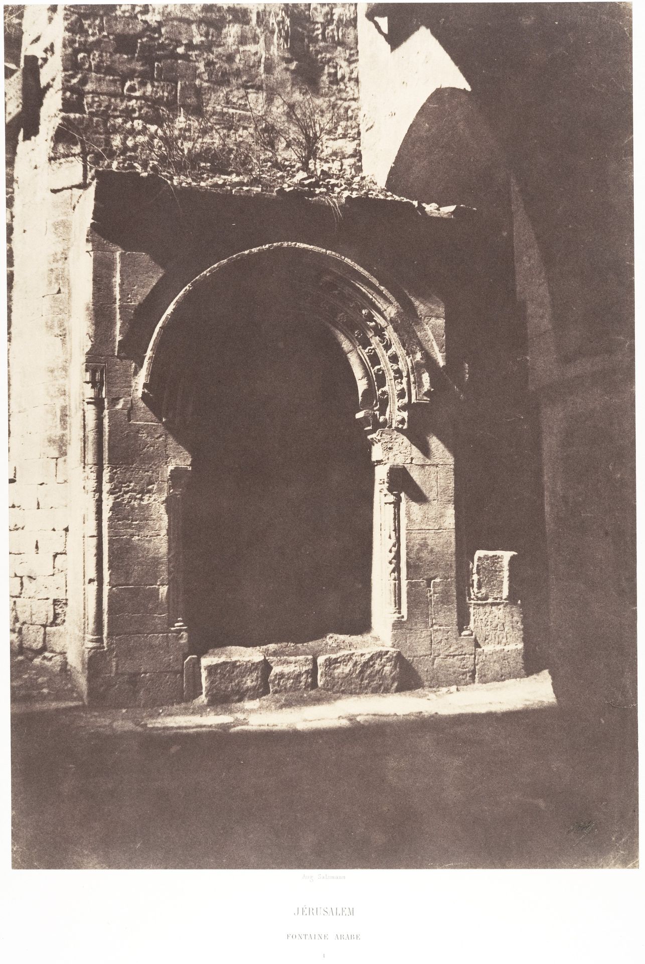 Jérusalem, Fontaine Arabe, 1 by Auguste Salzmann