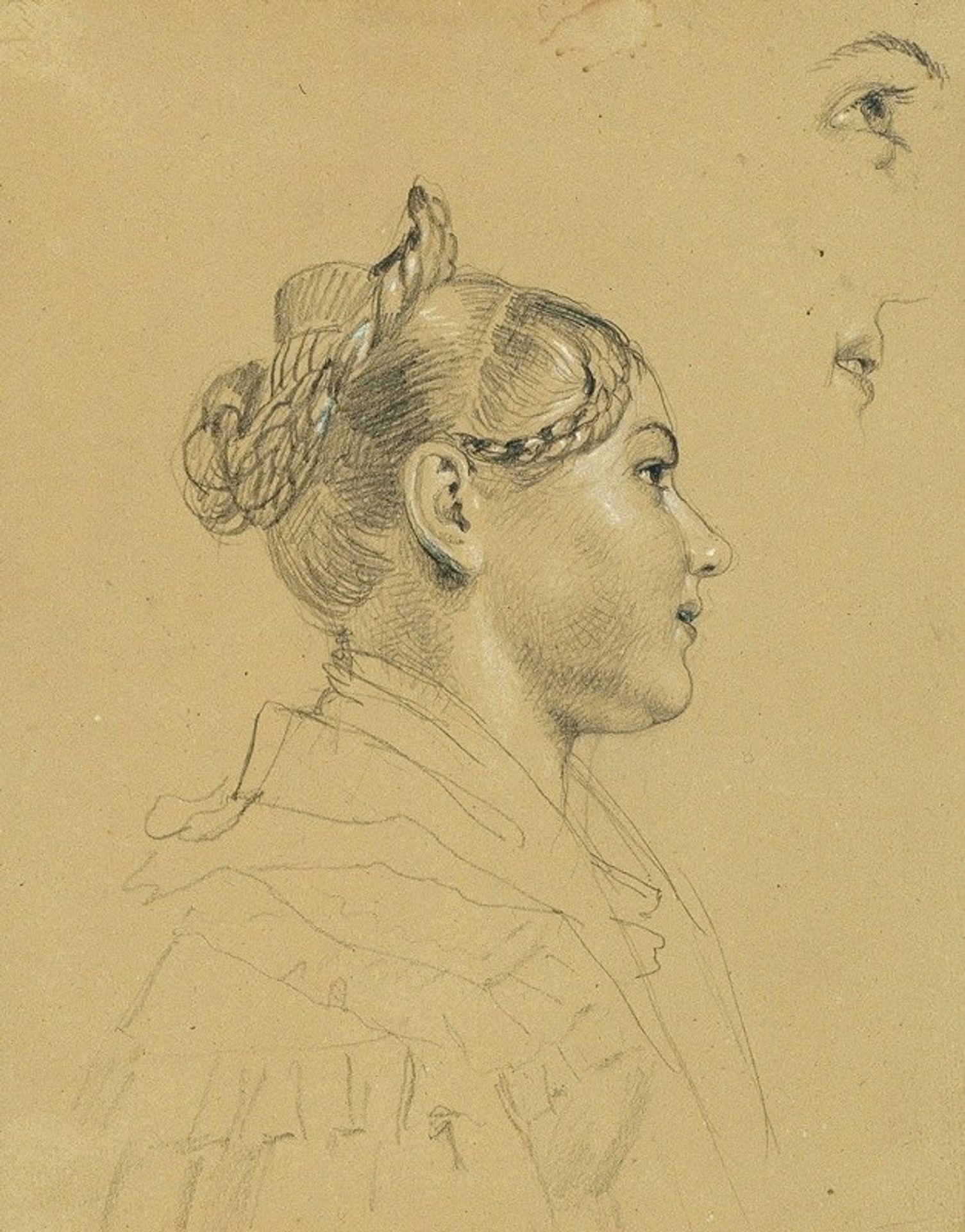 Mädchenstudie zu ‘Rückkehr des Kaisers Franz aus Pressburg’ by Johann Peter Krafft