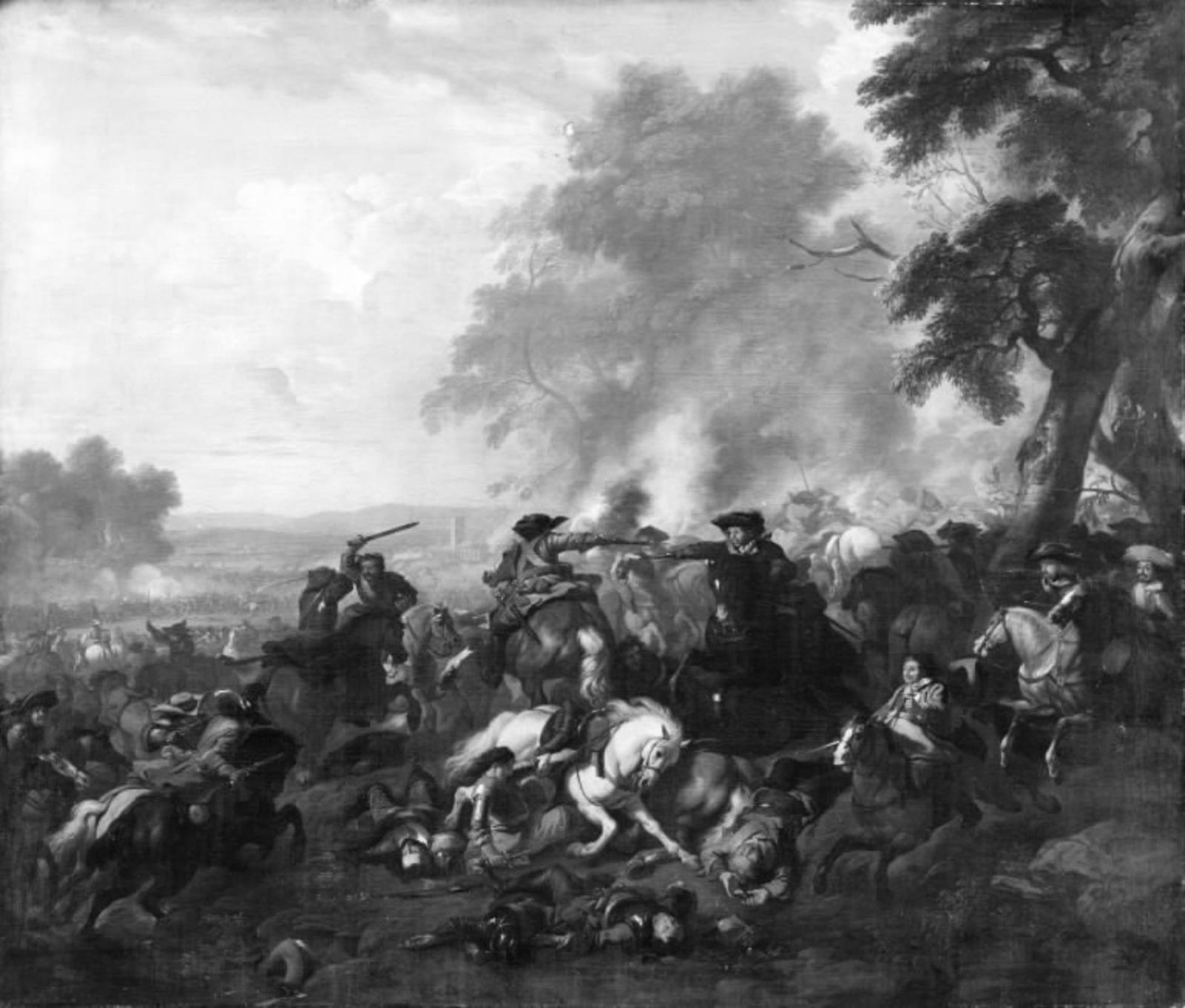 Battle Scene by Jan van Huchtenburg