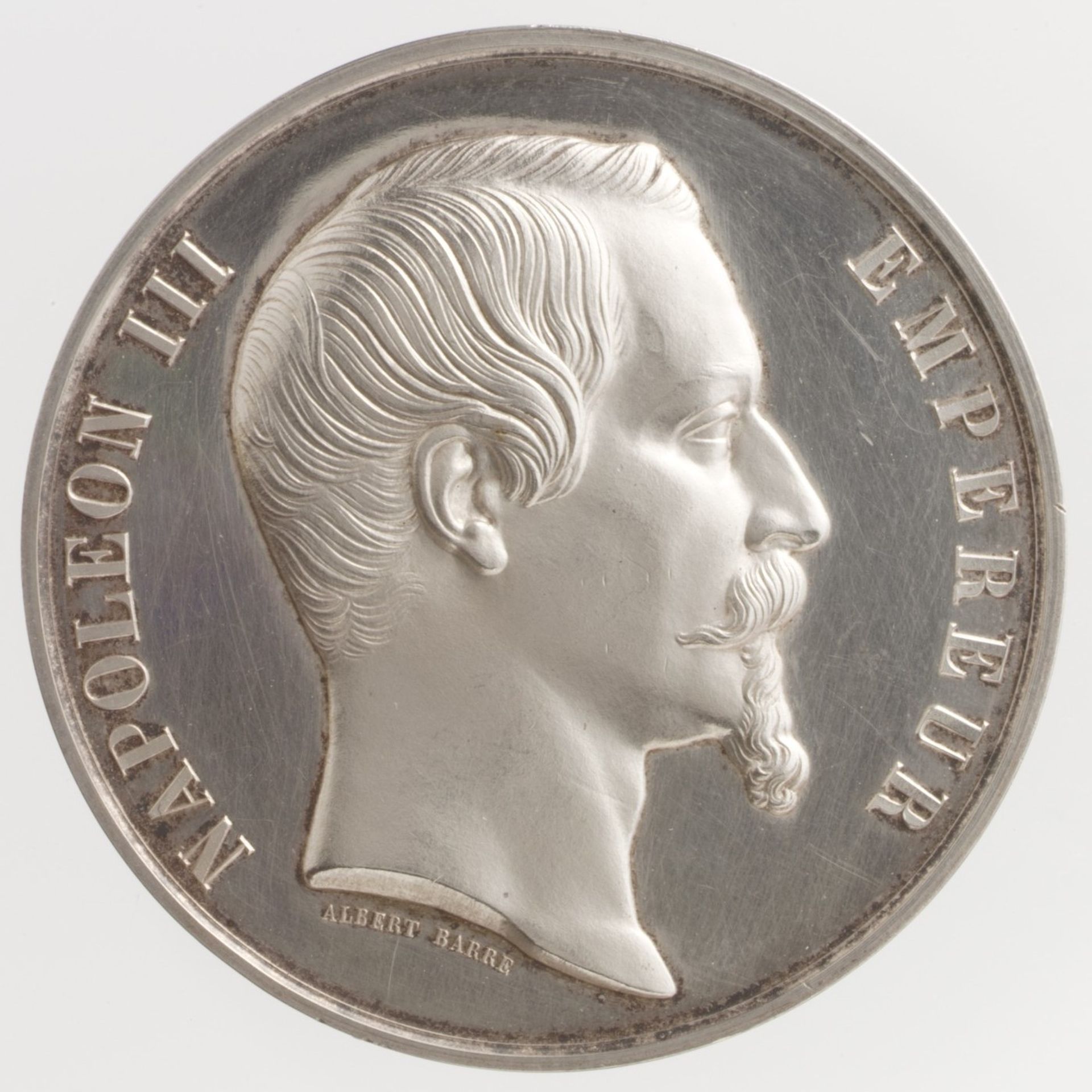 Medal of Napoleon III: Exposition Universelle of 1855 by Albert-Désiré Barre