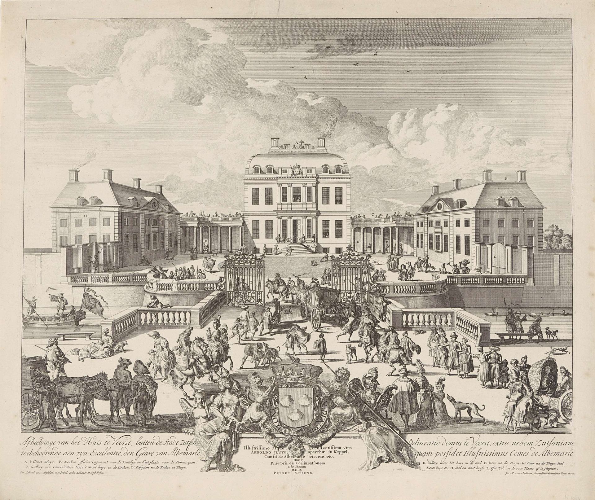 Huis de Voorst by Pieter Schenk