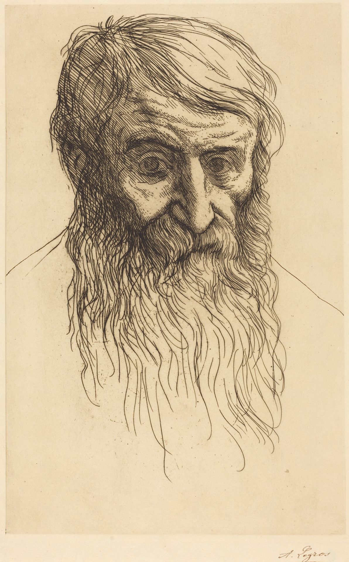 Head of a Philosopher (Tete de philosophe) by Alphonse Legros