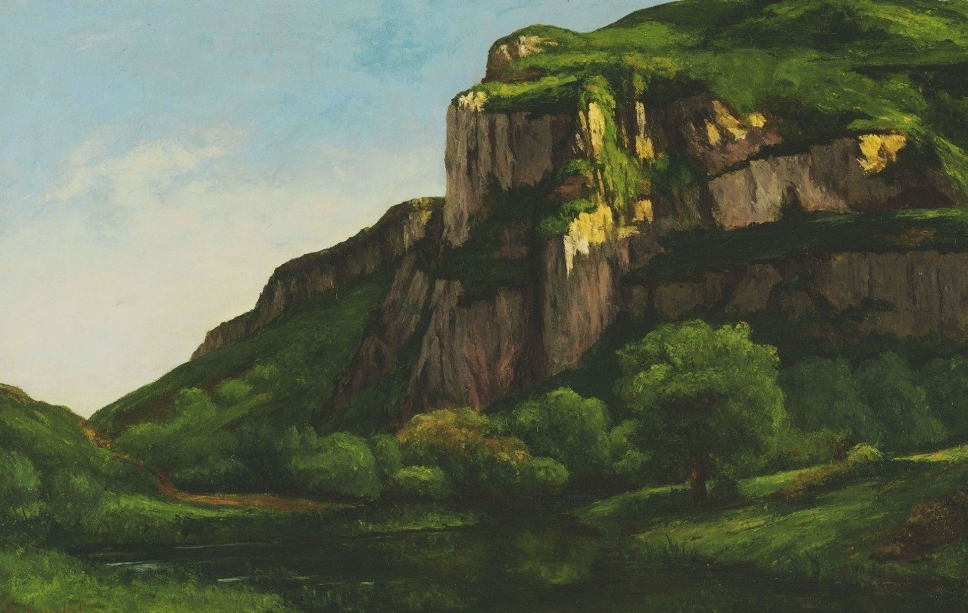 Rocks at Mouthier by Gustave Courbet