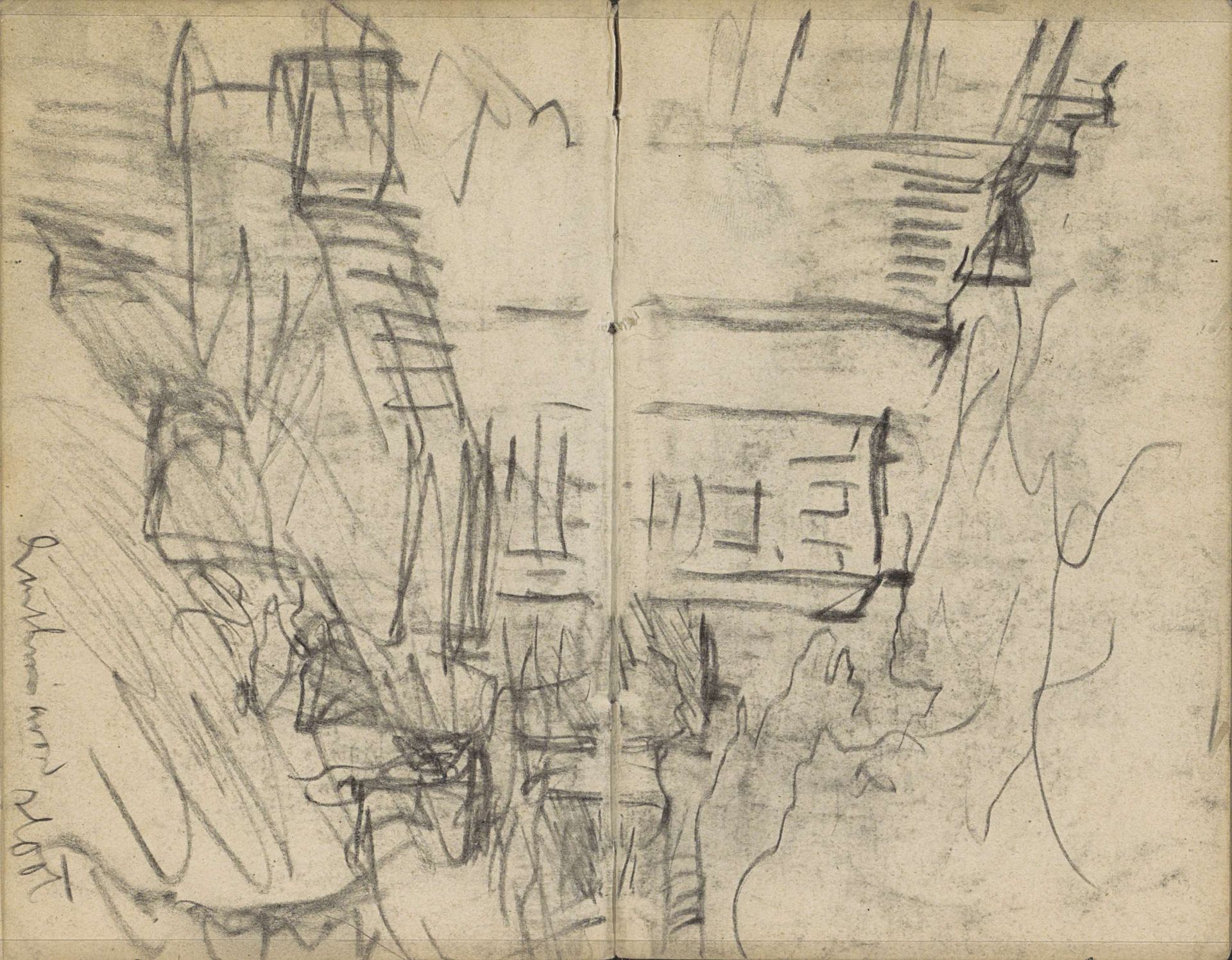Gezicht op een gasthuis te Amsterdam, mogelijk het Buitengasthuis by George Hendrik Breitner