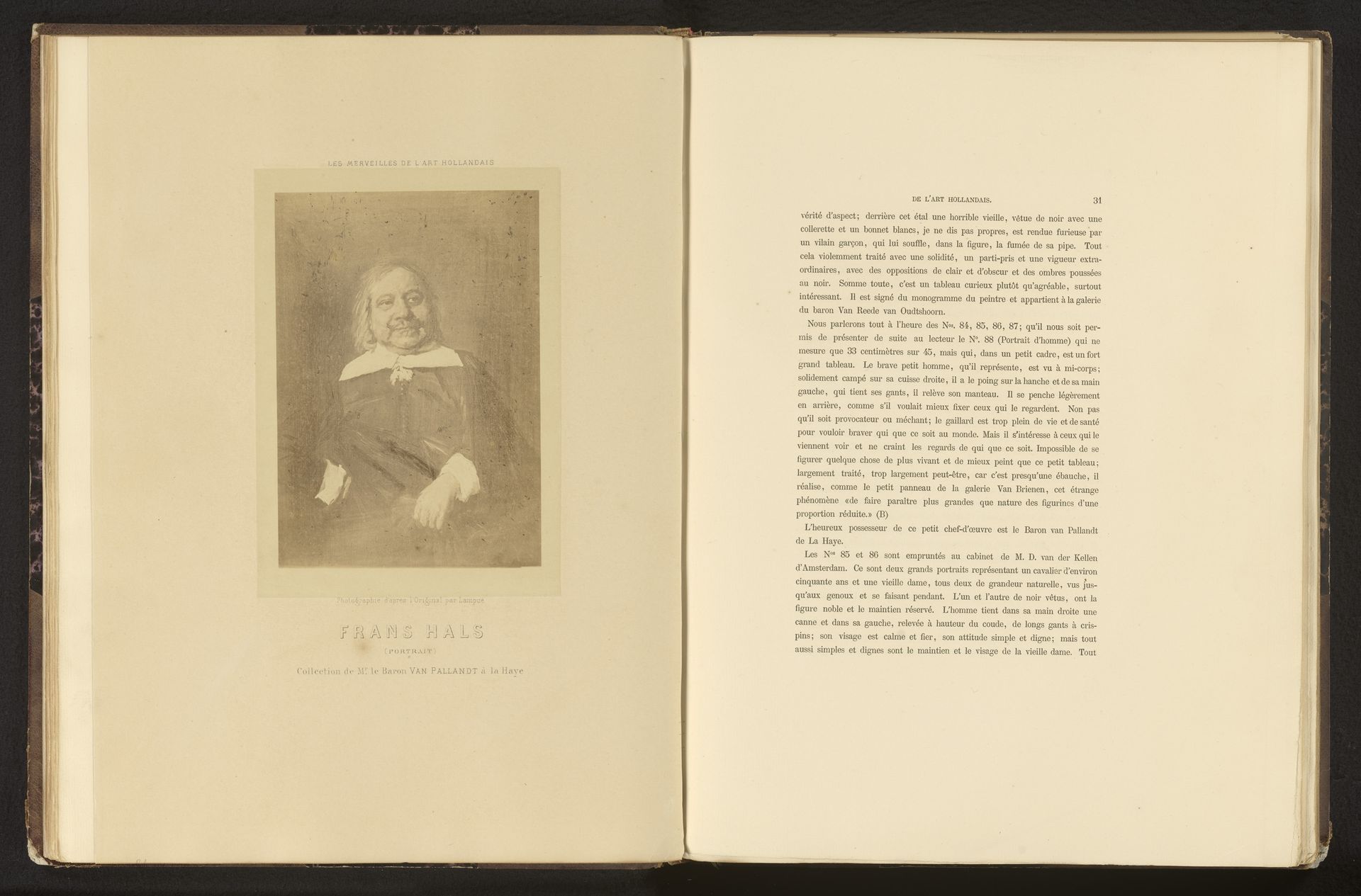 Fotoreproductie van een geschilderd portret door Frans Hals by Jean Pierre Emanuel Lampué