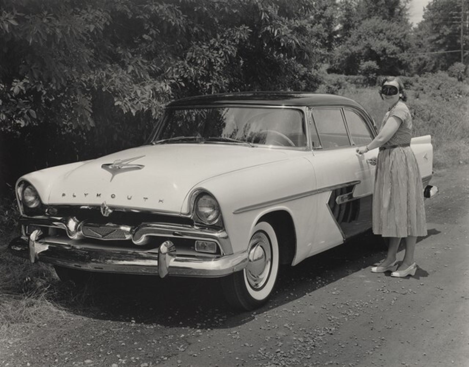 Woman with Plymouth Belvedere, Louisville, Kentucky by Stern J. Bramson