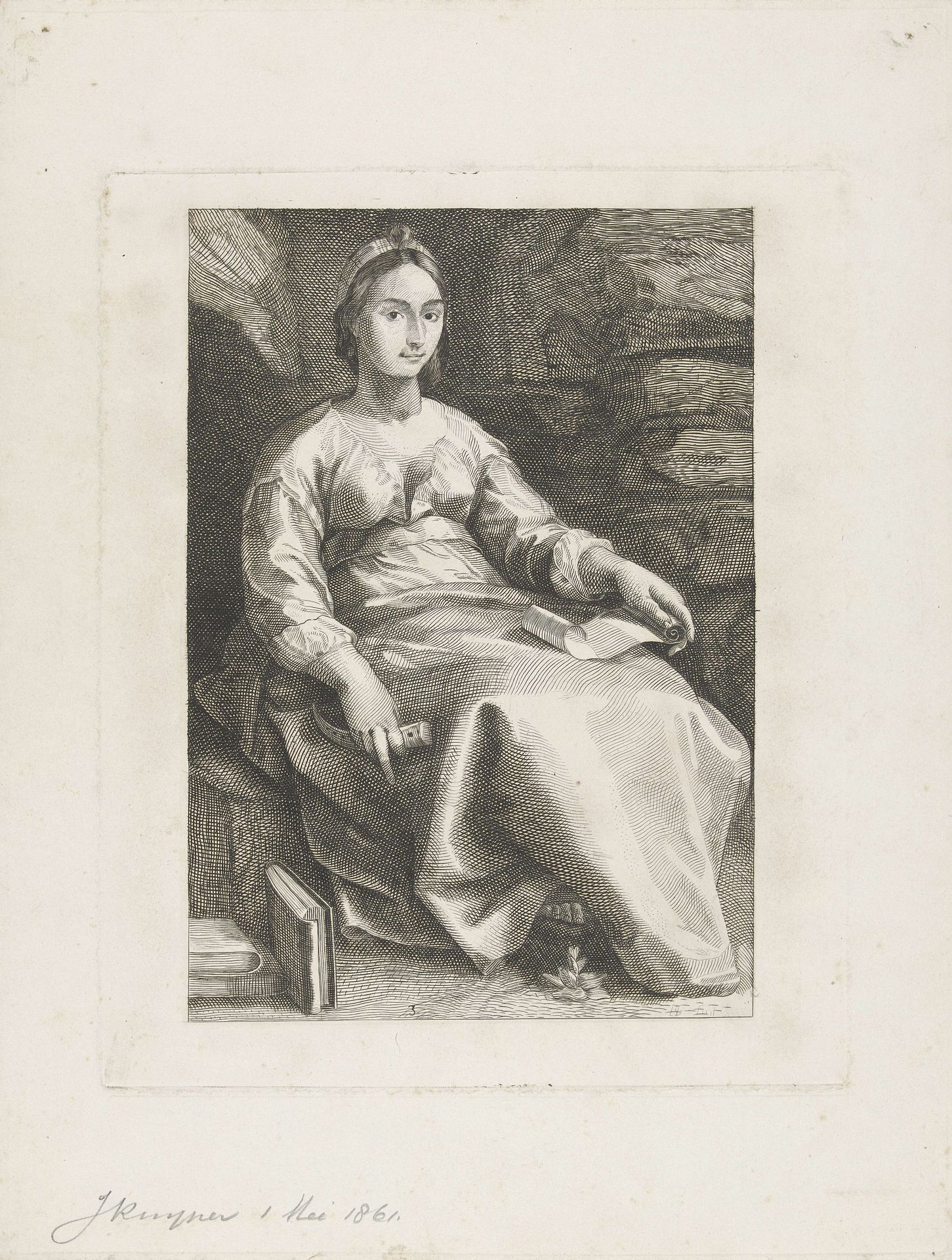 Melpomene by J. (prentmaker) Kuyper