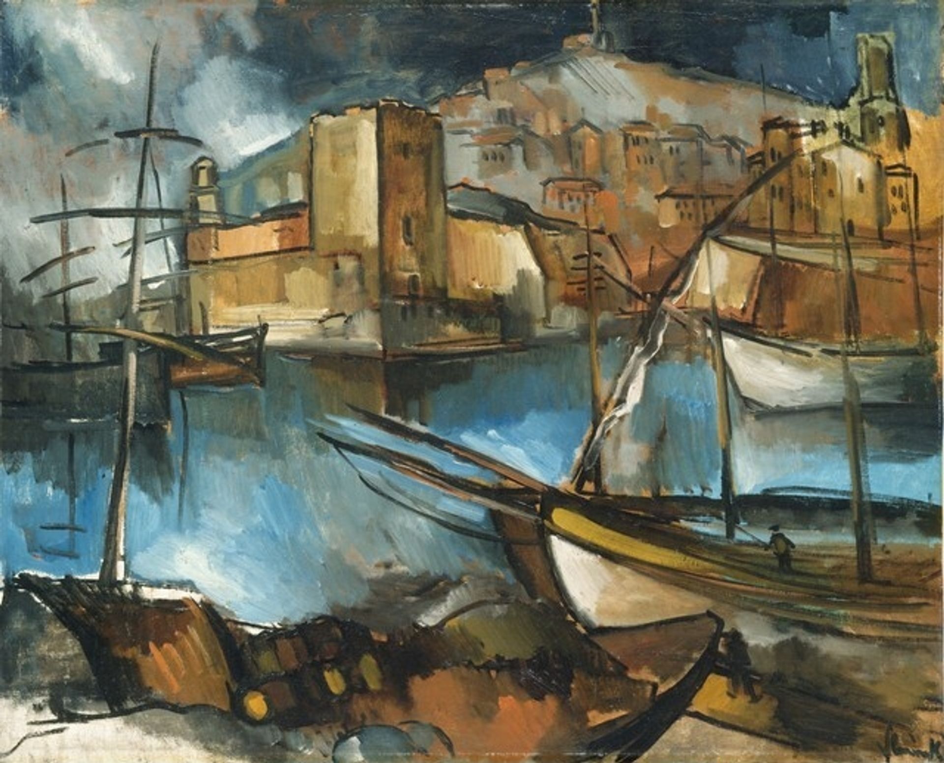 The Old Port of Marseille by Maurice de Vlaminck