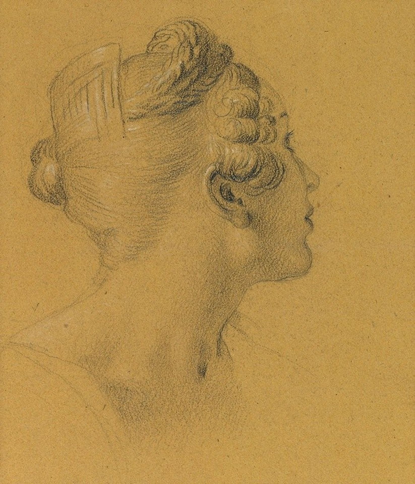Weibliche Studie zu den Wandgemälden in der Hofburg by Johann Peter Krafft