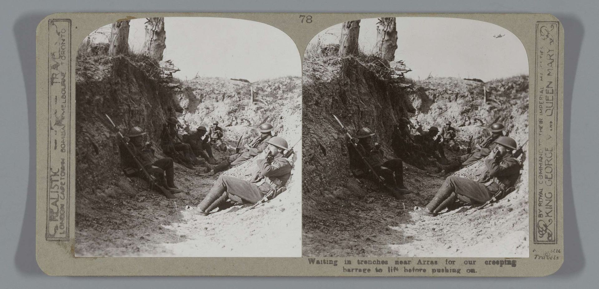 Waiting in trenches near Arras for our creeping barrage to lift before pushing on by Realistic Travels
