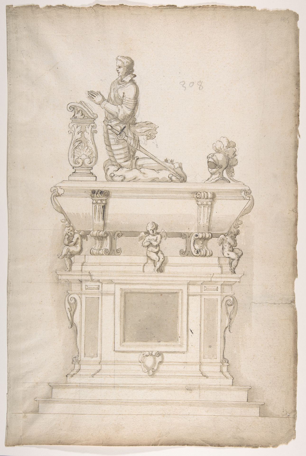 Design for a Man's Tomb by Anonymous