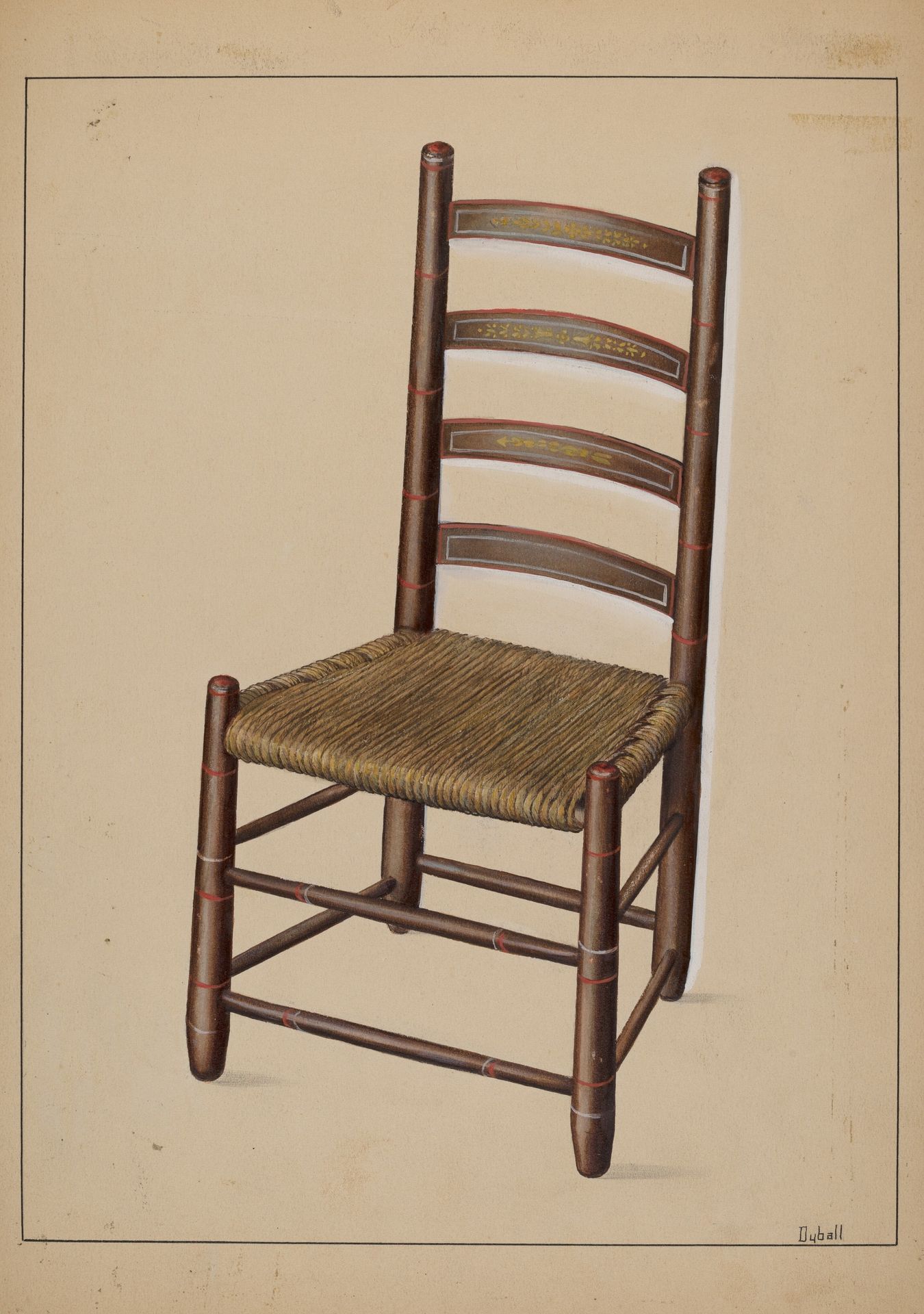 Ladder Back Chair by Adelaide Dyball
