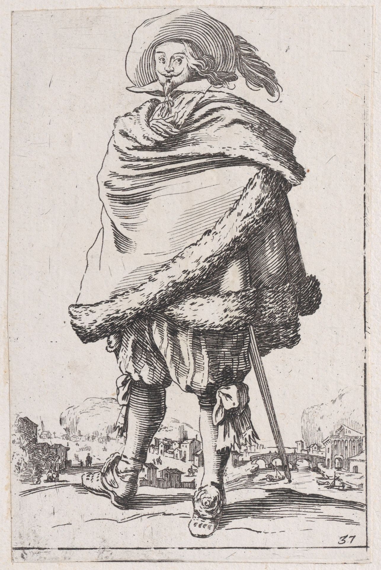 Reverse Copy of La Mendiante Venant de Recevoir la Charité (The Female Beggar Receiving her Charity), from Les Gueux suite appelée aussi Les Mendiants, Les Baroni, ou Les Barons (The Beggars, also called the Barons) by Anonymous