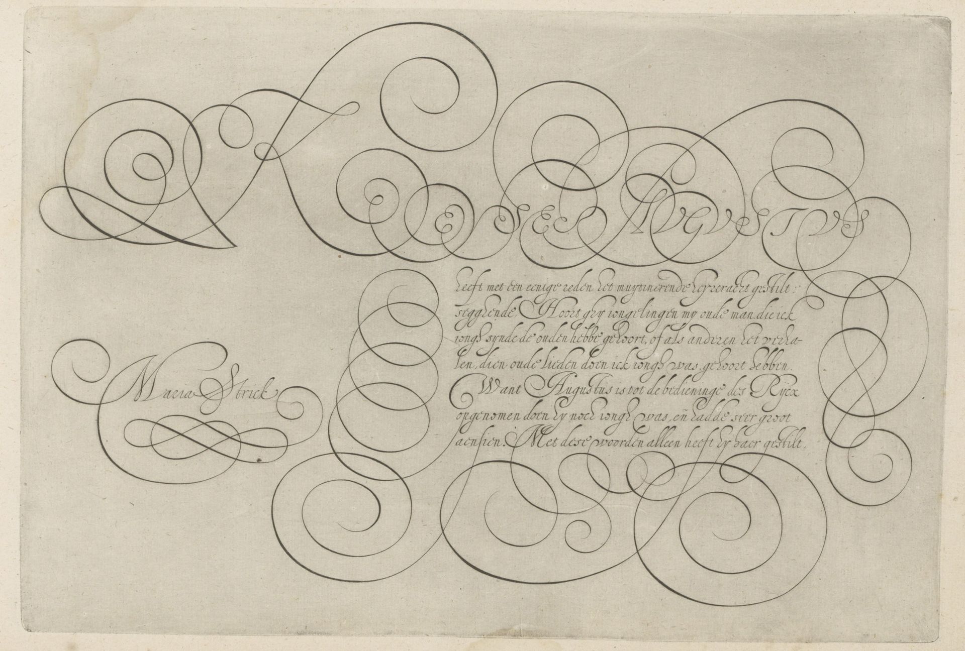 Schrijfvoorbeeld met kapitaal K by Hans Strick
