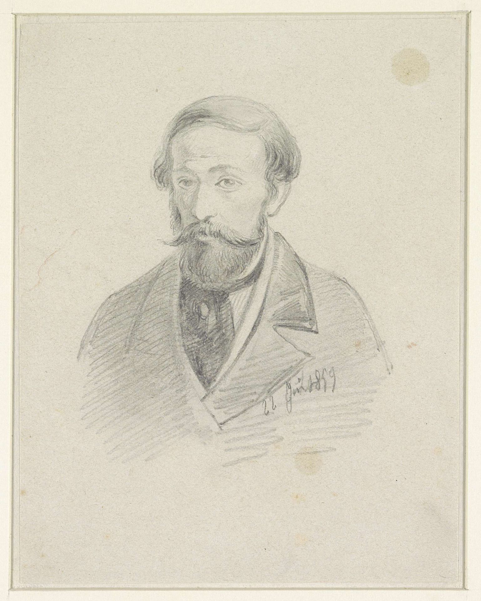 Zelfportret van Egidius Linnig by Egidius Linnig