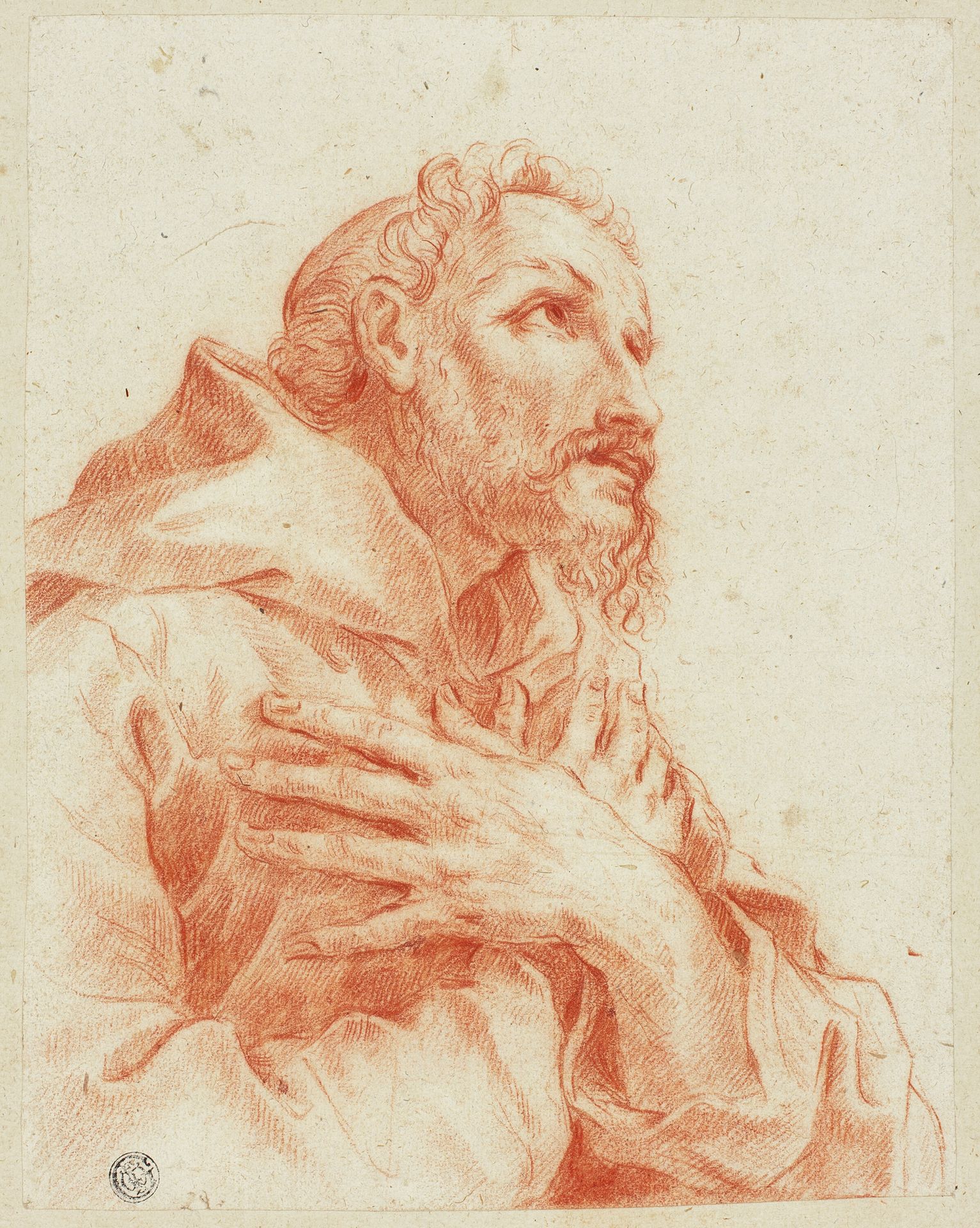 Bust of Male Saint Praying by Joachim von Sandrart