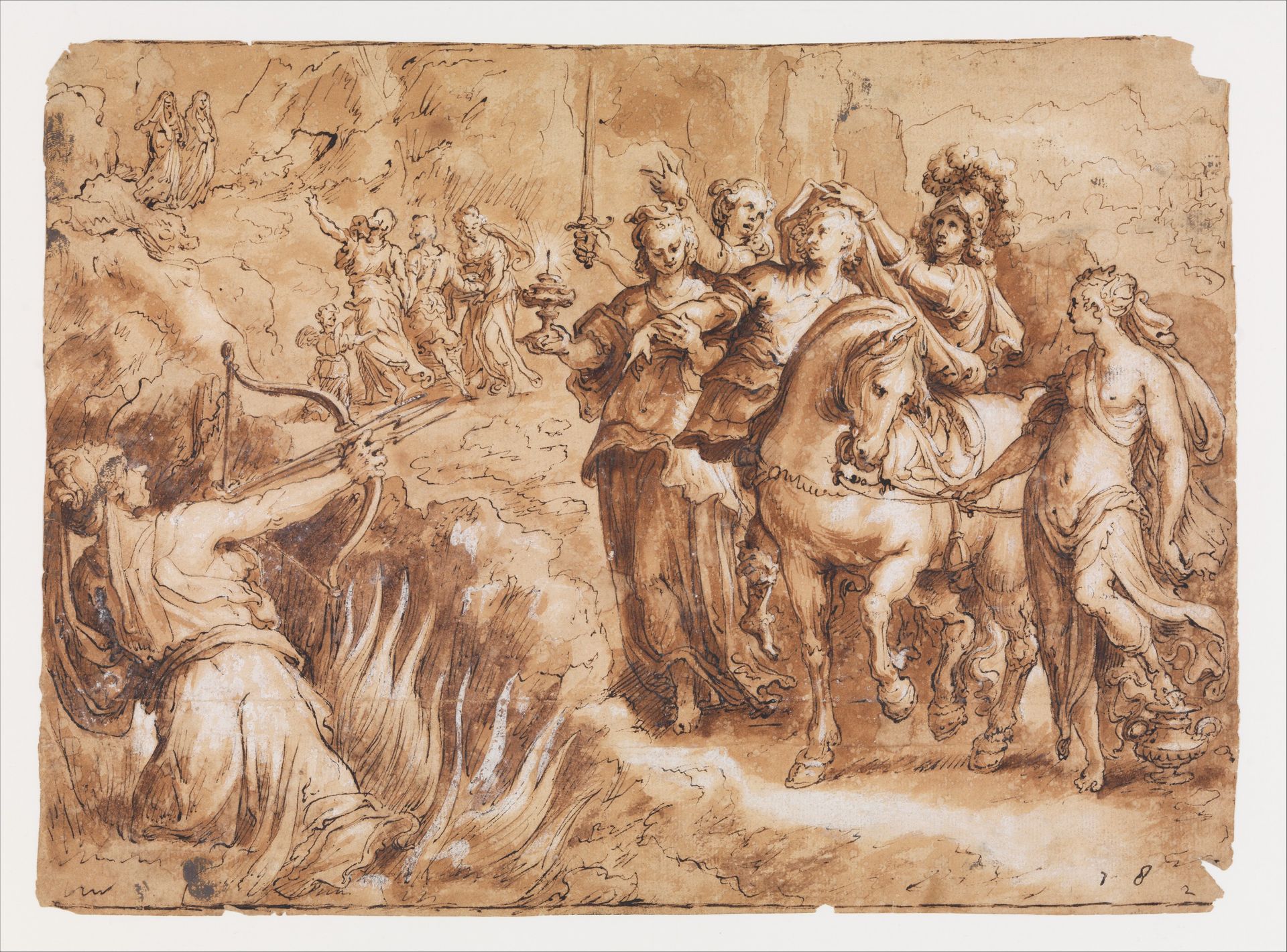 Allegory of the Course of Human Life (Choosing Virtue) by Jan van der Straet, called Stradanus