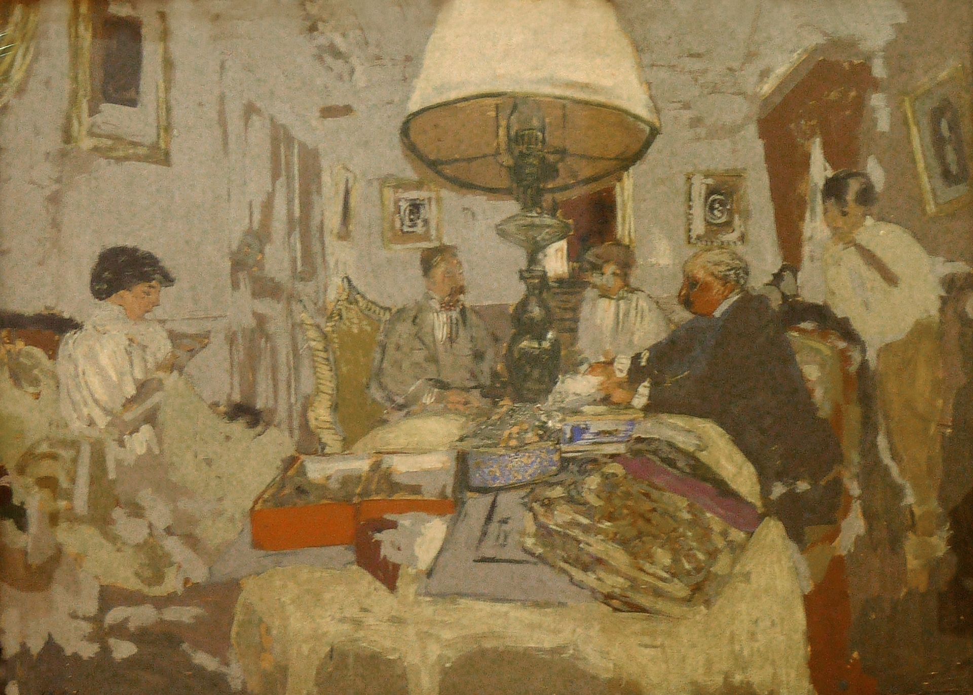 The friends around the table, St. Jacut by Édouard Vuillard