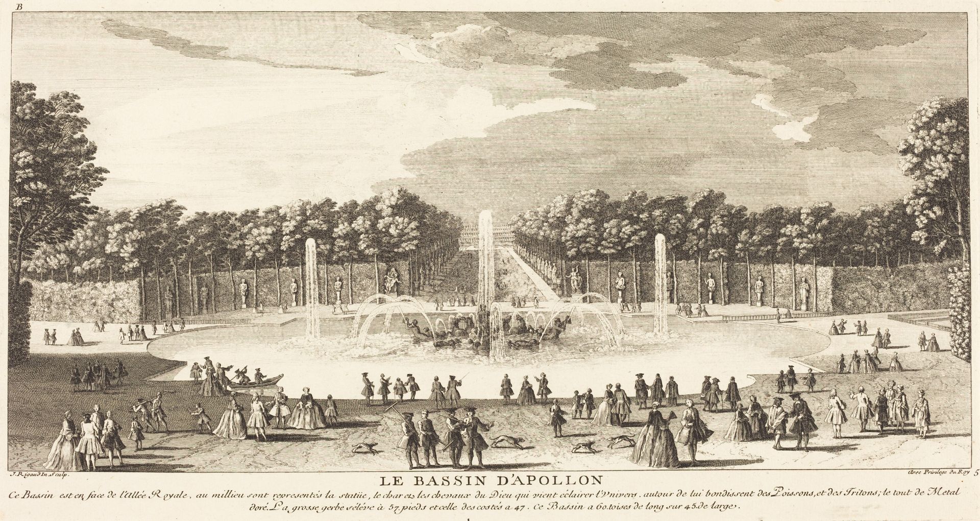 Le Bassin d'Apollon by Jean-Baptiste Rigaud