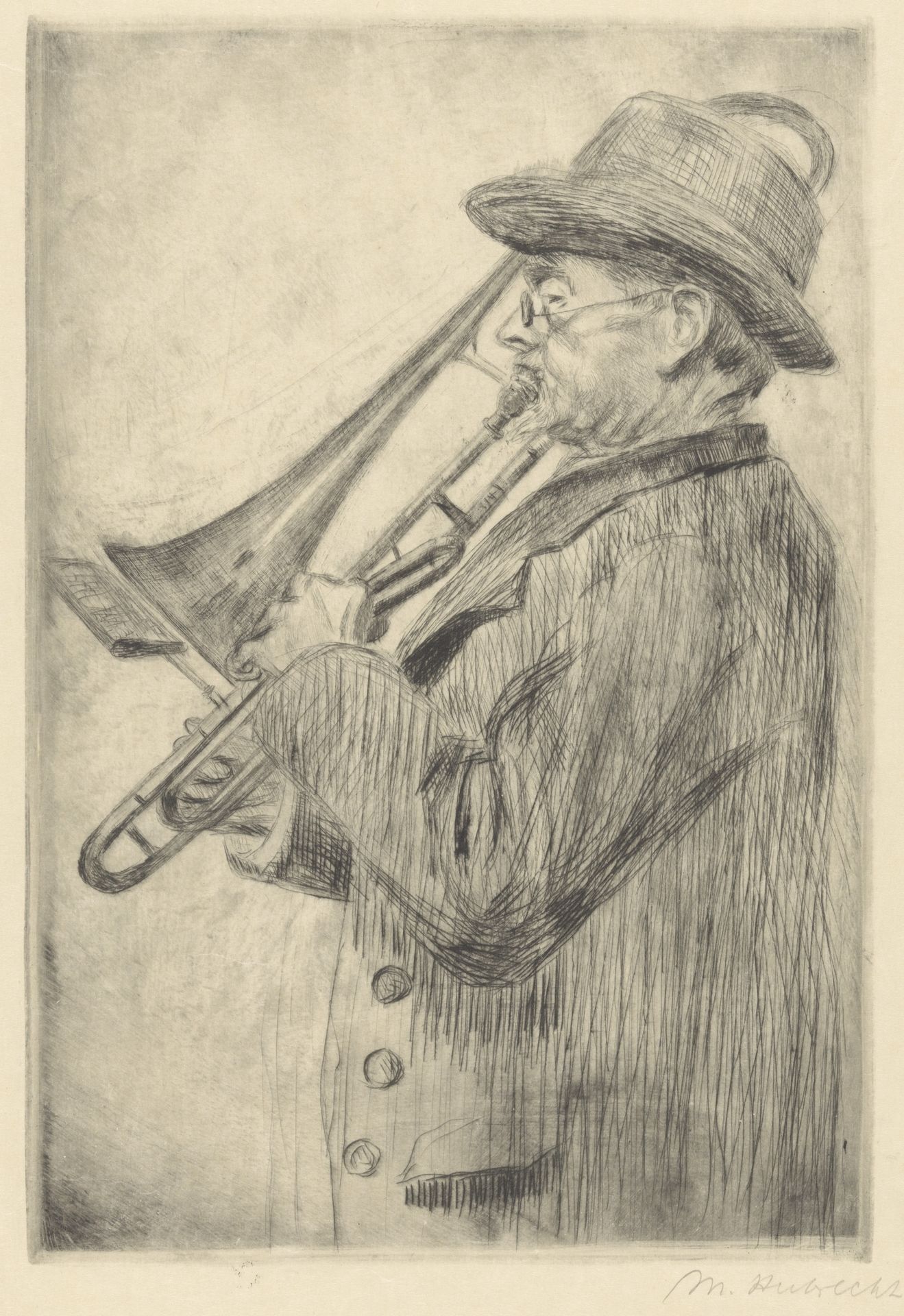 Trombonist by Maria Hubrecht