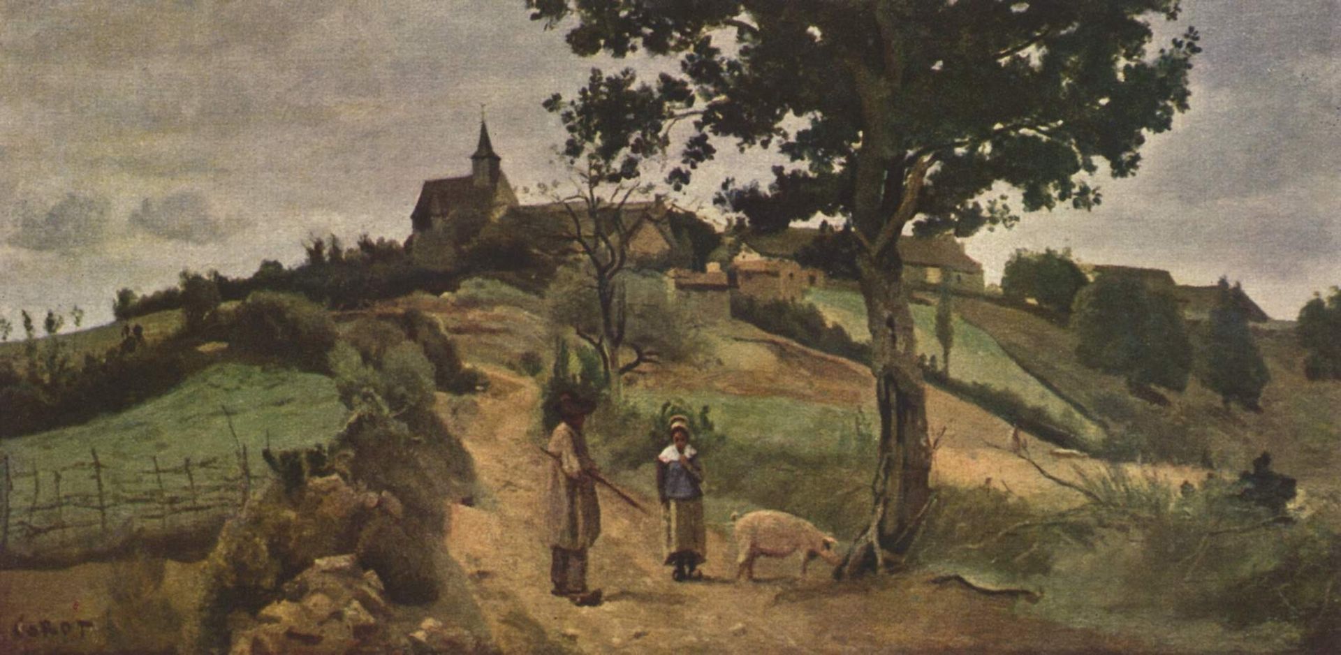 Saint Andre en Morvan by Camille Corot