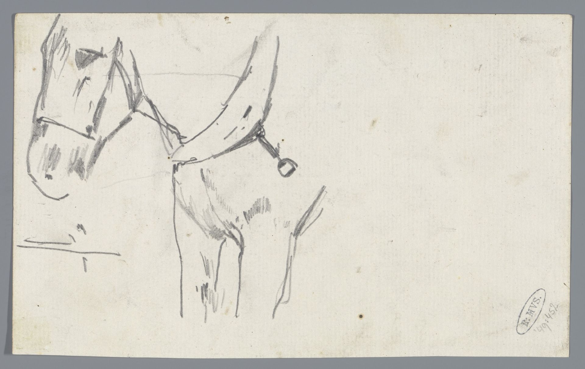Paard met tuig by George Hendrik Breitner