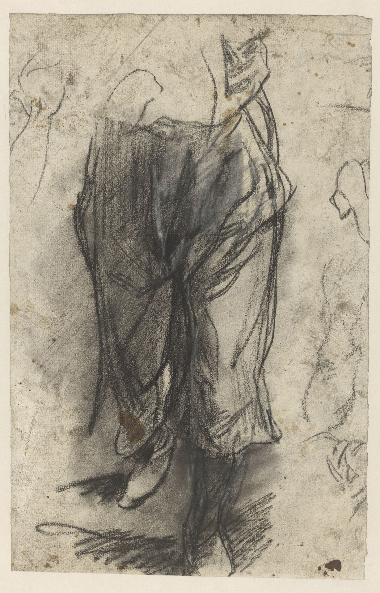 Benen van een staande figuur by Jac van Looij