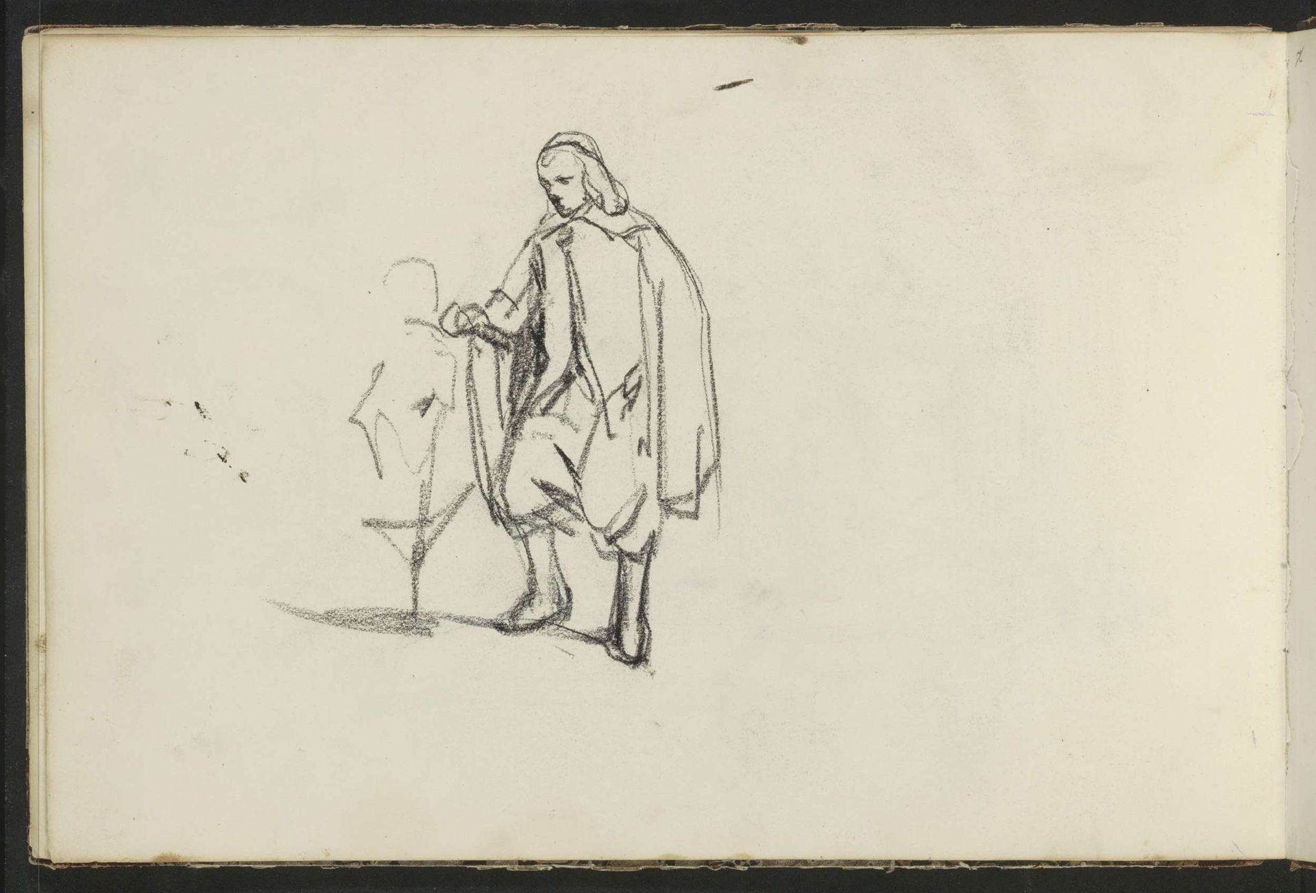 Man in zeventiende-eeuws kostuum by Johannes Bosboom