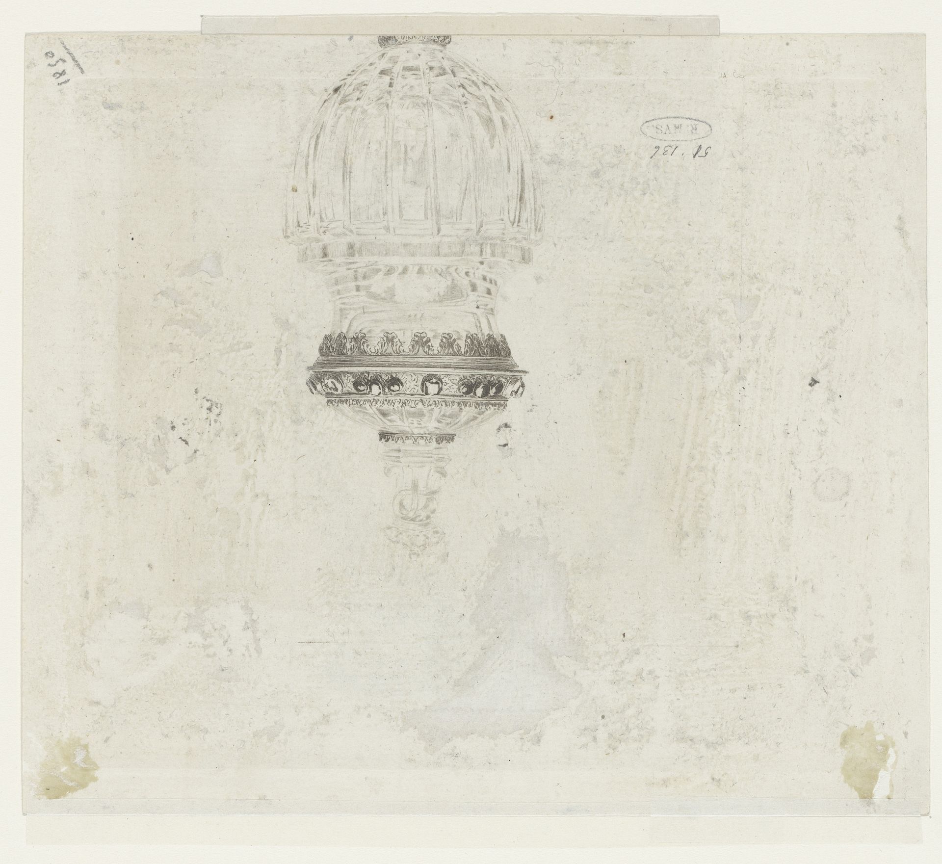 Fragment van een bokaal by Henri-Charles Guérard