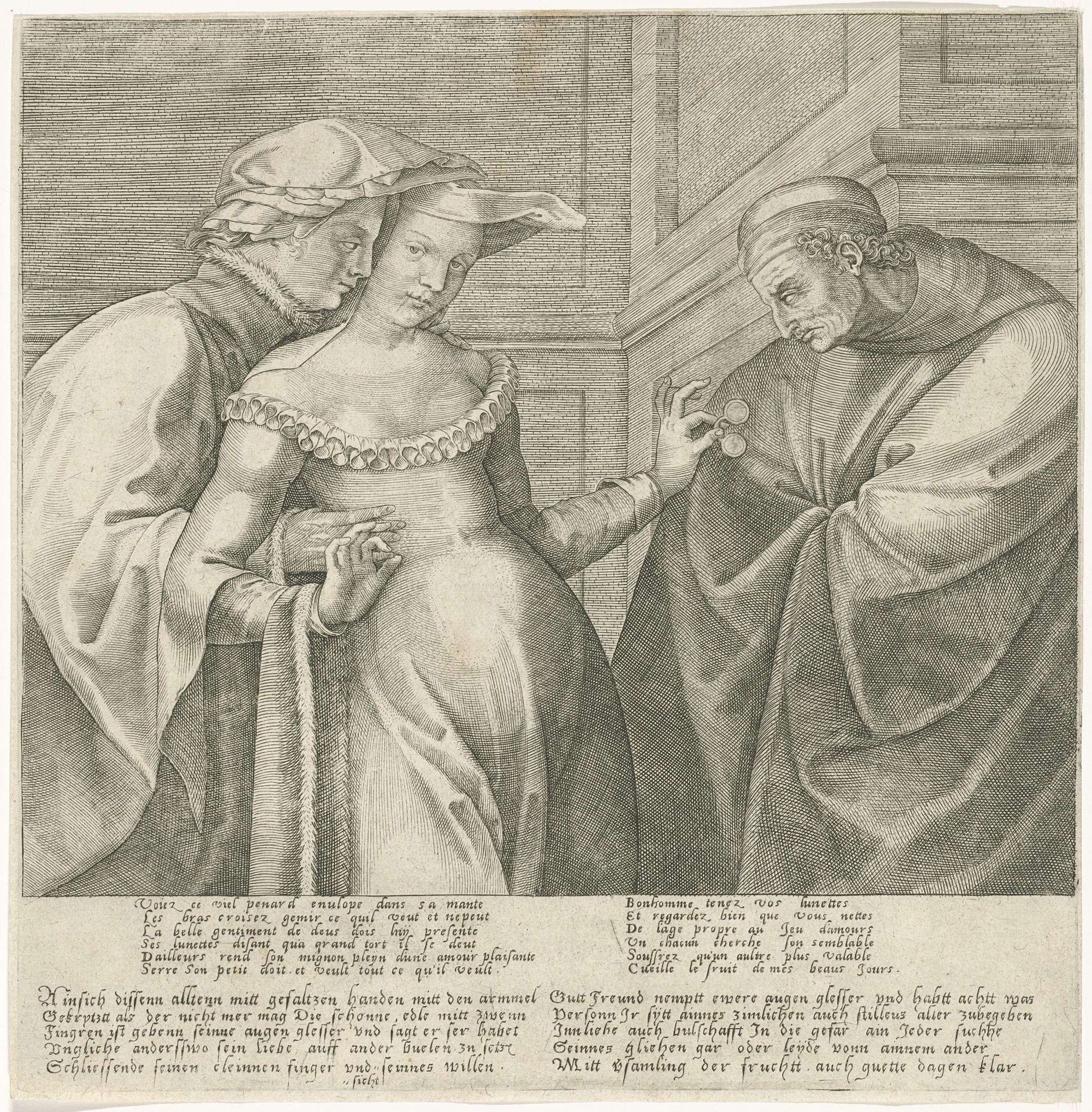 Allegorie op de liefde en op de impotentie by Anonymous