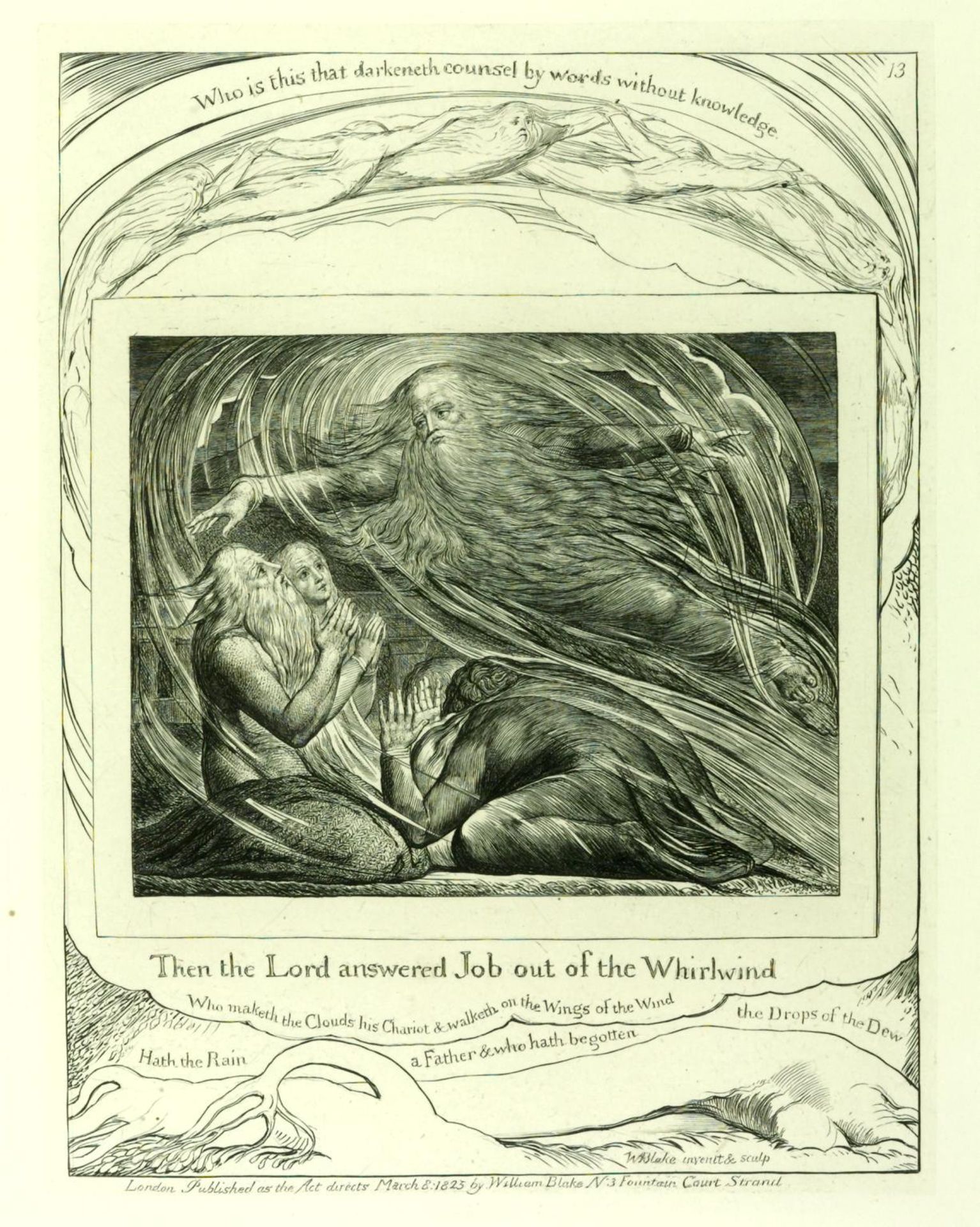 The Lord Answering Job out of the Whirlwind by William Blake