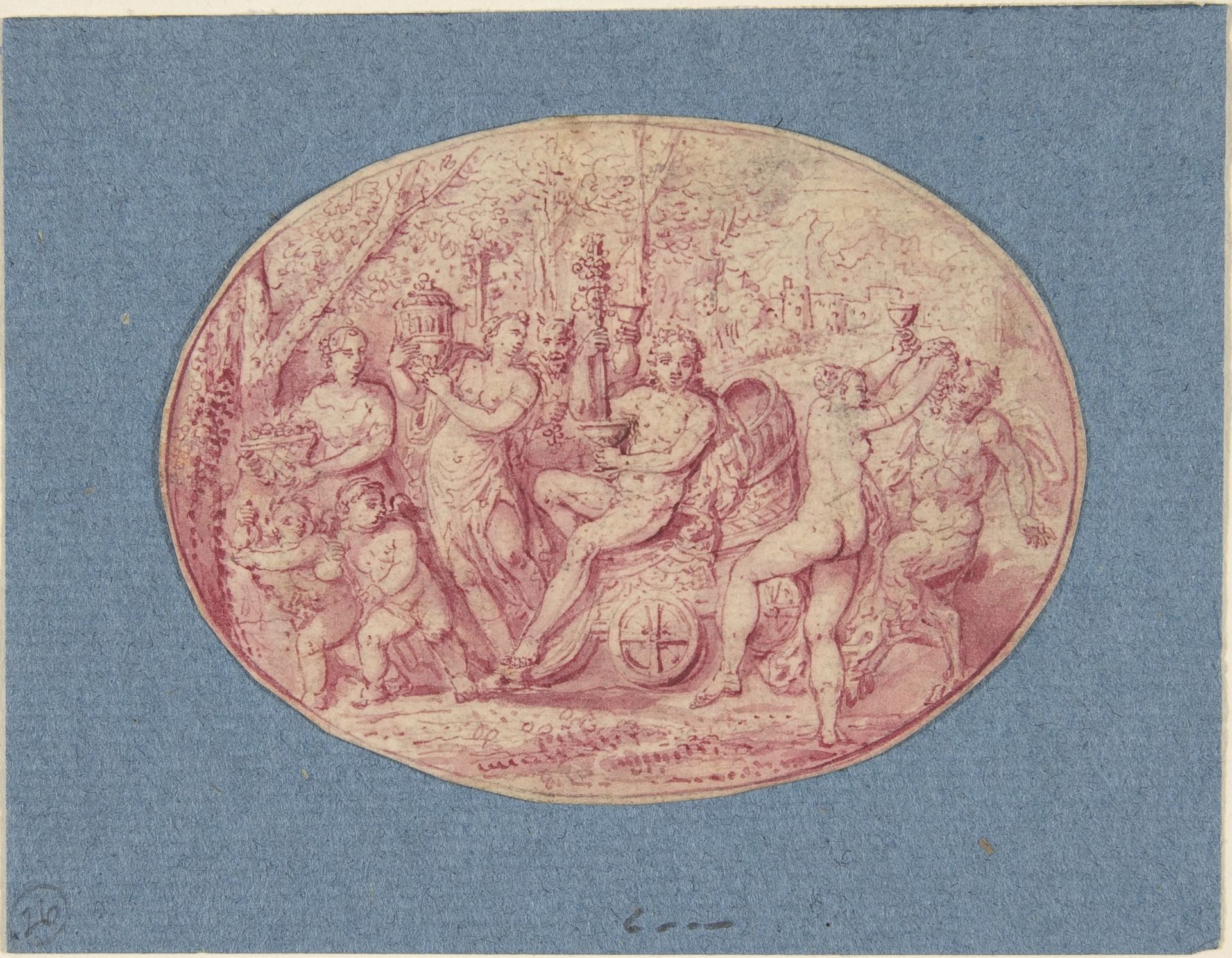Ornamental design of Bacchanalia by Anonymous