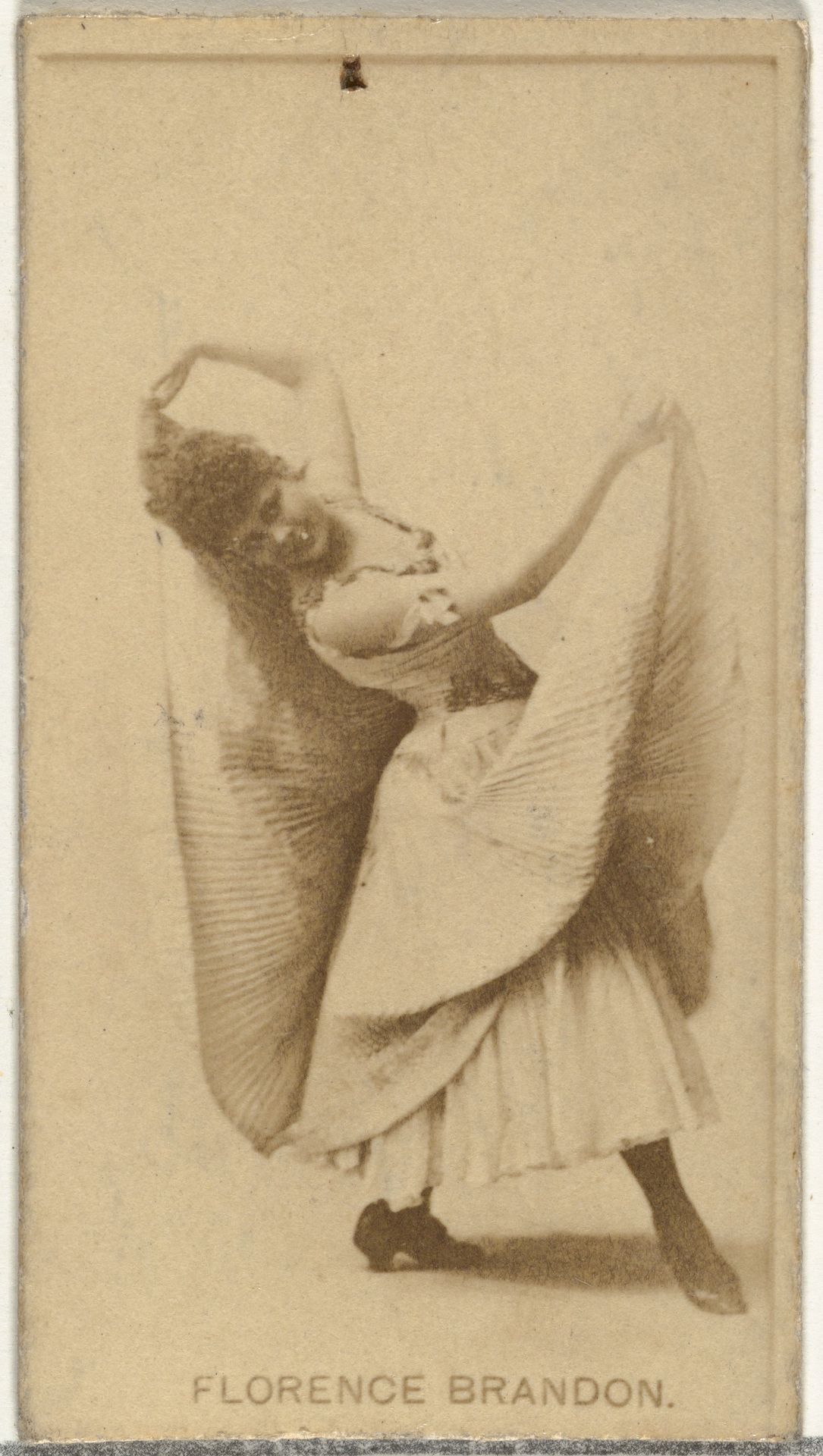 Florence Brandon, from the Actors and Actresses series (N145-8) issued by Duke Sons & Co. to promote Duke Cigarettes by W. Duke, Sons & Co.