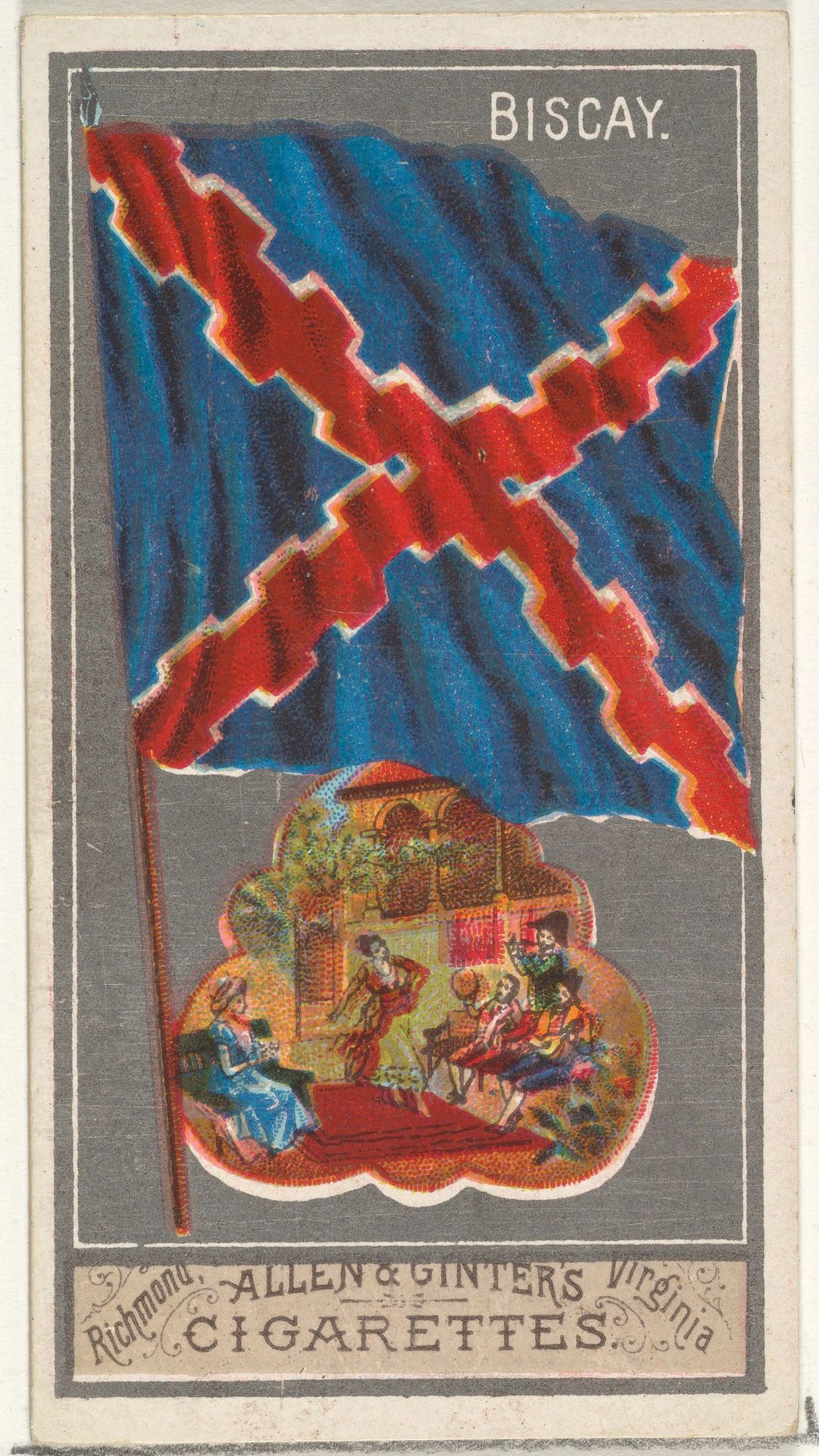 Biscay, from the City Flags series (N6) for Allen & Ginter Cigarettes Brands by Allen & Ginter