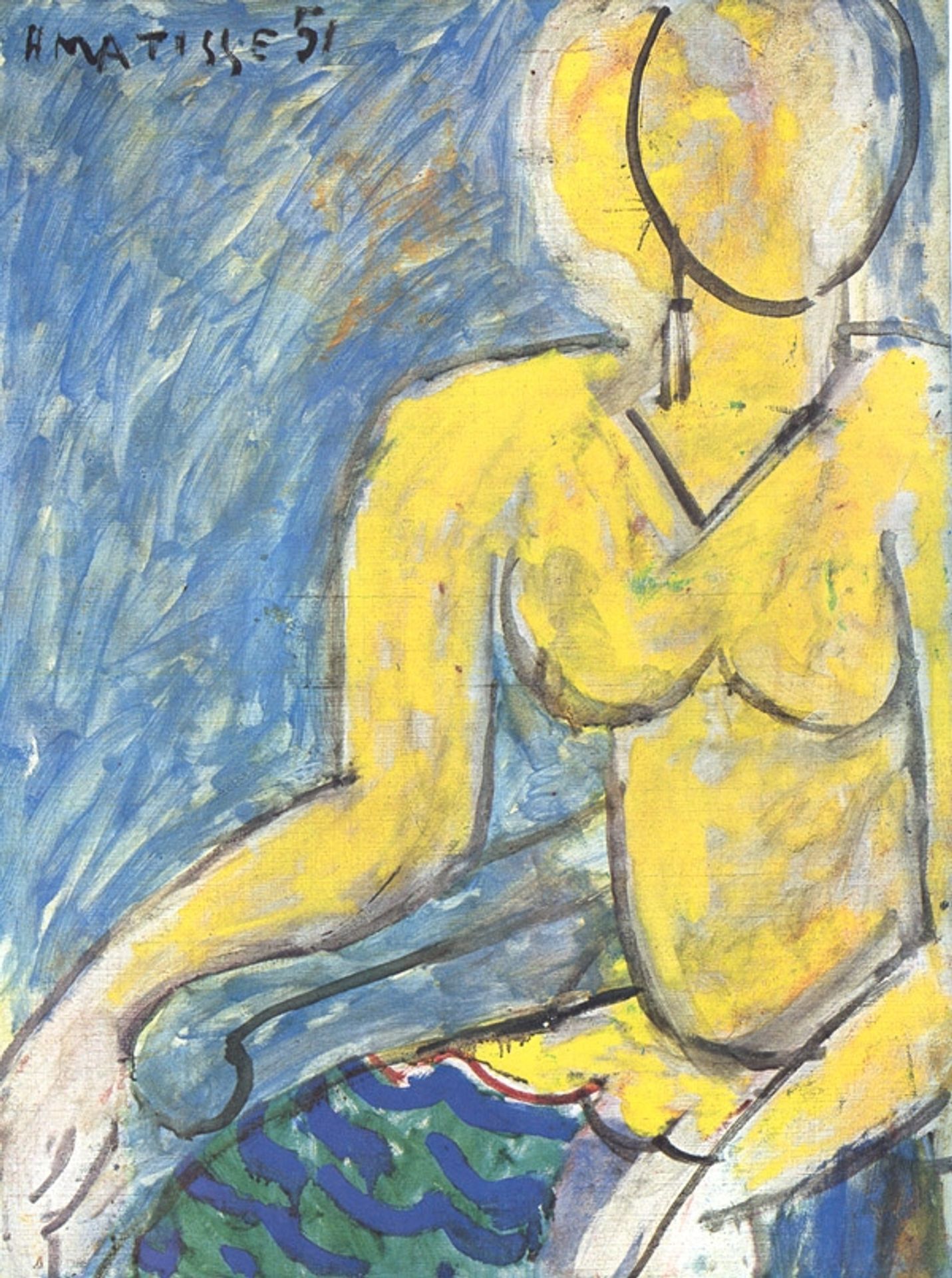 Kathy With a Yellow Dress by Henri Matisse