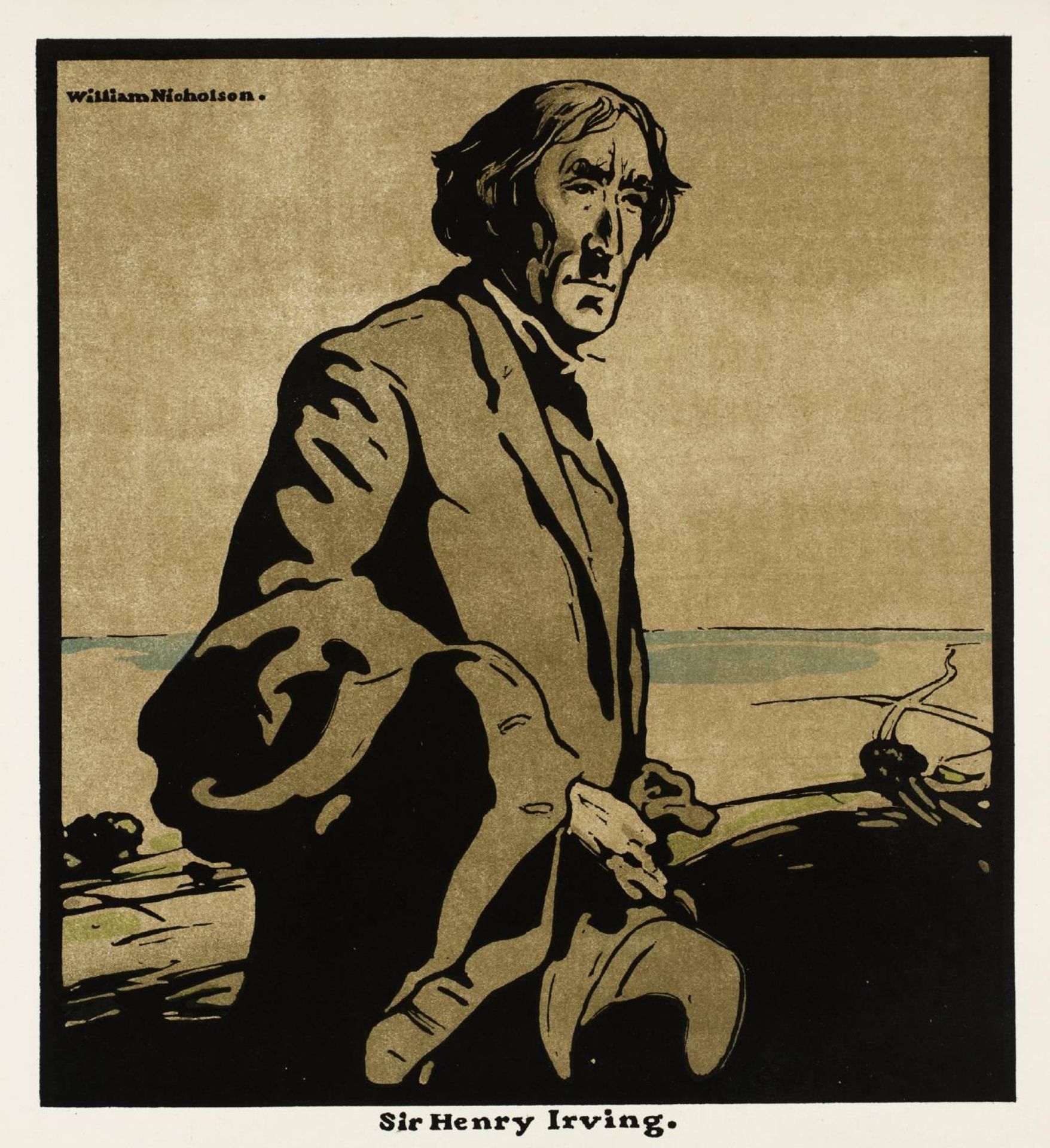 Sir Henry Irving by  Sir William Nicholson