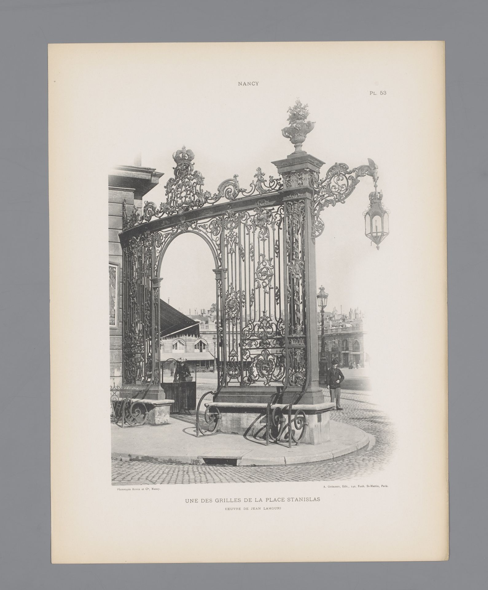 Hekwerk van Jean Lamour op Place Stanislas te Nancy by Anonymous